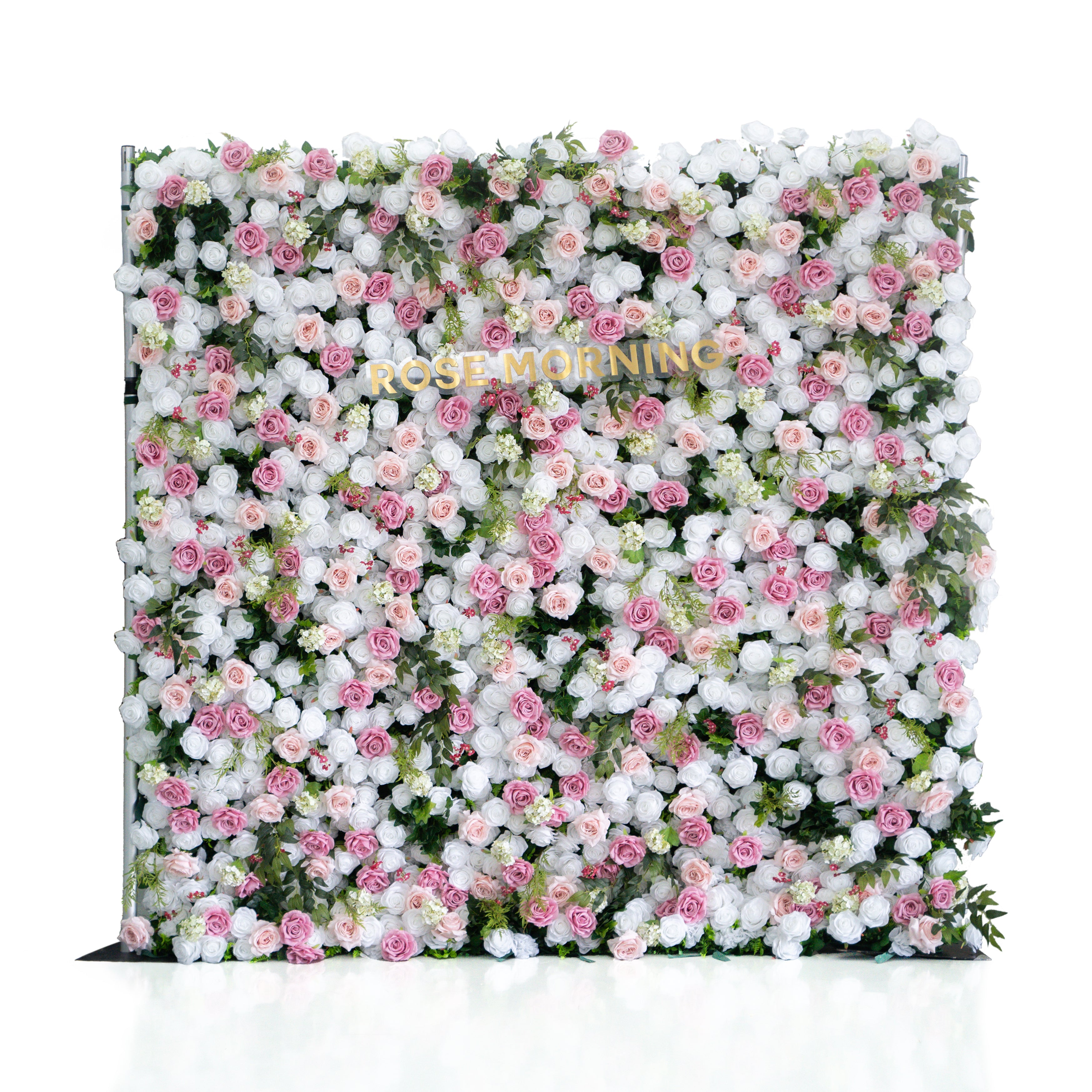 Queena:4D Fabric Artificial zip up curtain flower wall 8ft*8ft