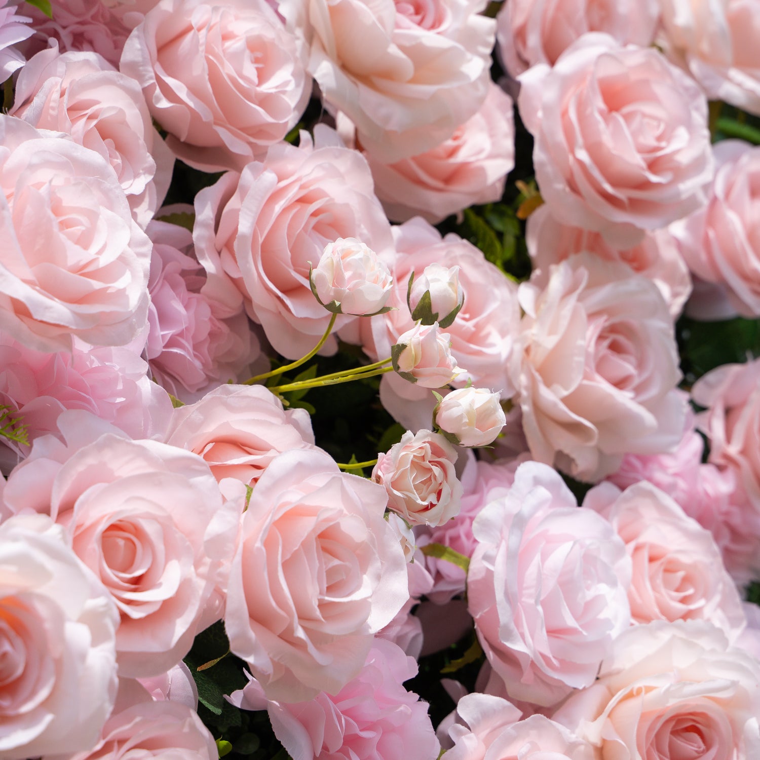 Querido:3D Fabric Artificial rolling up curtain flower wall