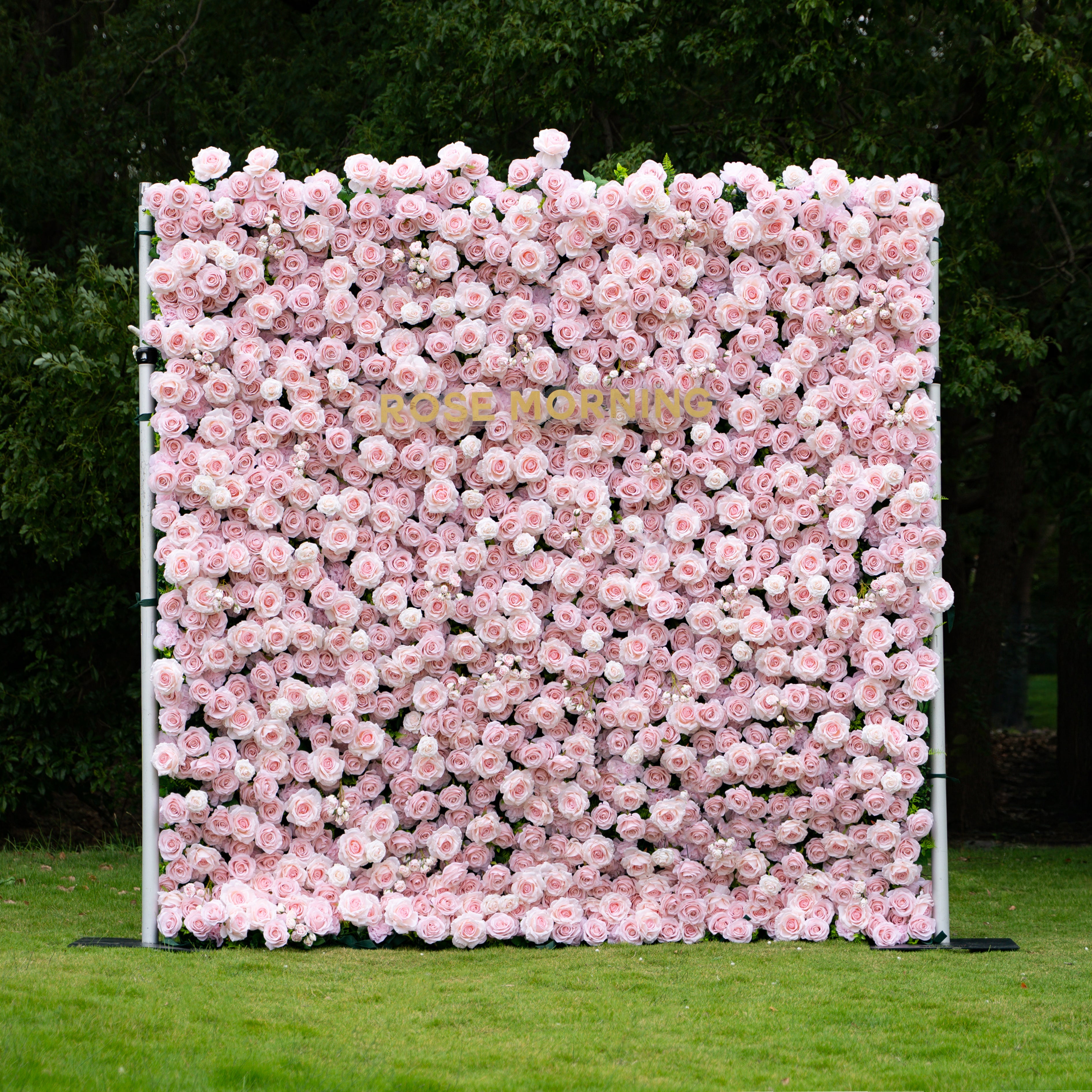 Querido Plus:3D Fabric Artificial rolling up curtain flower wall