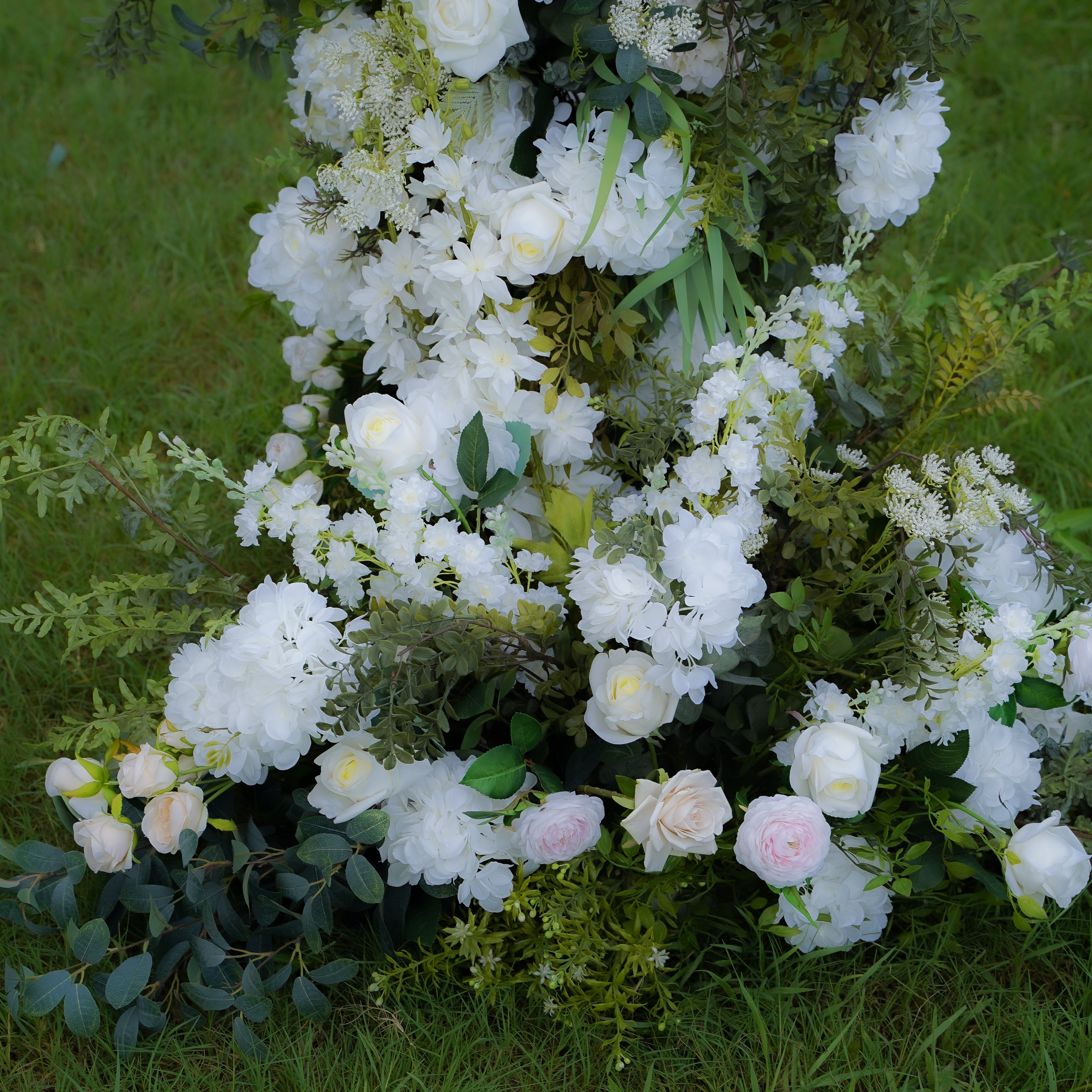 Robin :2023 New Wedding Party Background Floral Arch Decoration include Framet Rose Morning