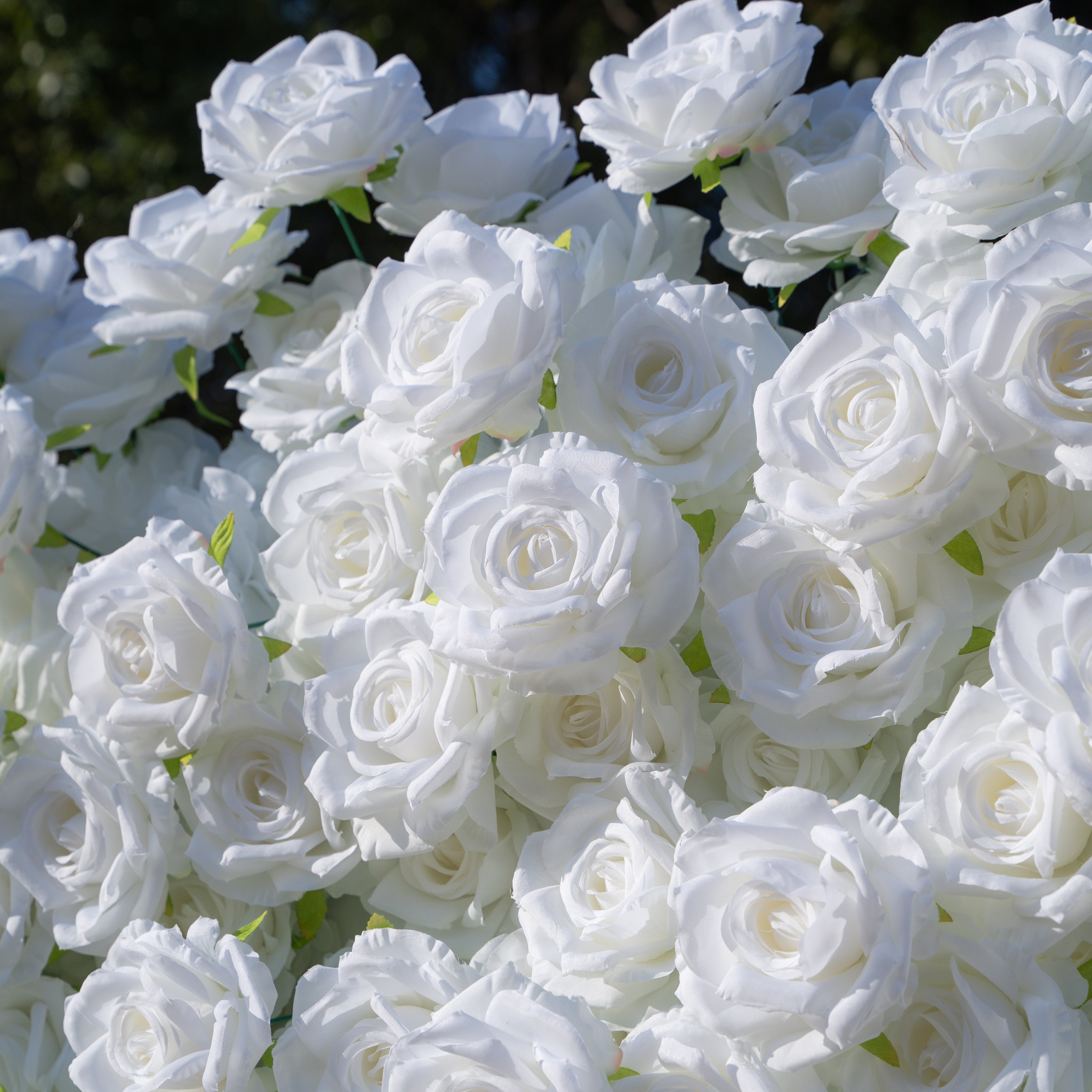 Romance:3D Fabric Artificial rolling up curtain flower wall