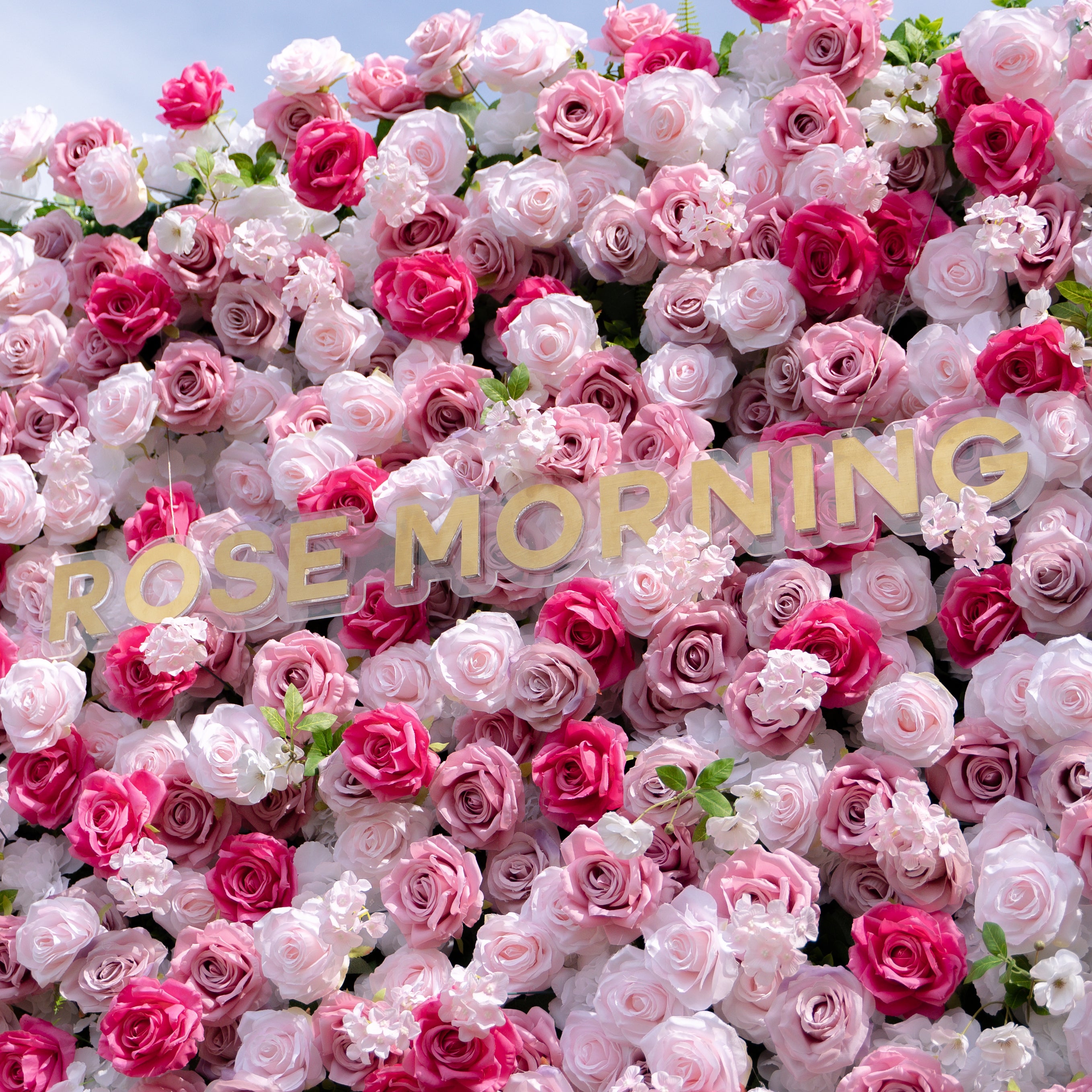 Rosalie:3D Fabric Artificial rolling up curtain flower wall