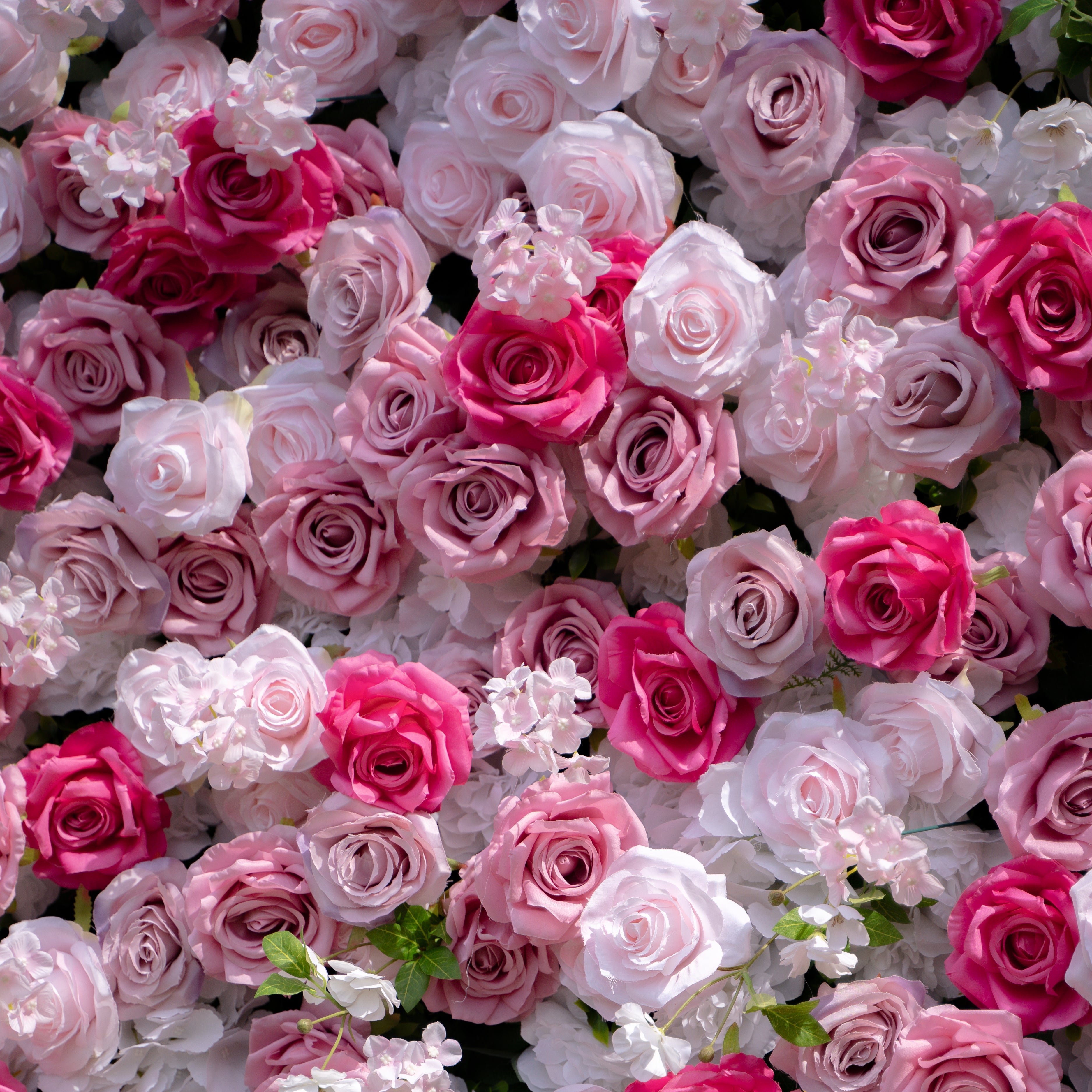 Rosalie:3D Fabric Artificial rolling up curtain flower wall