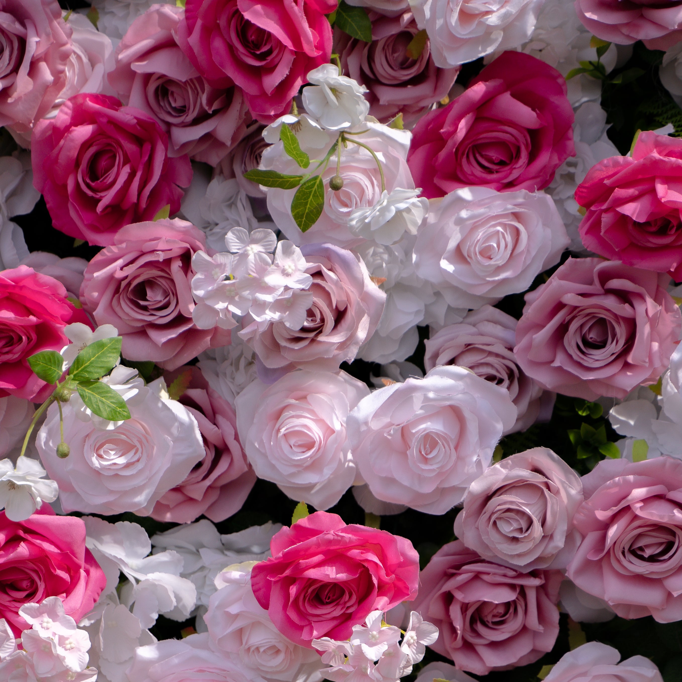 Rosalie:3D Fabric Artificial rolling up curtain flower wall