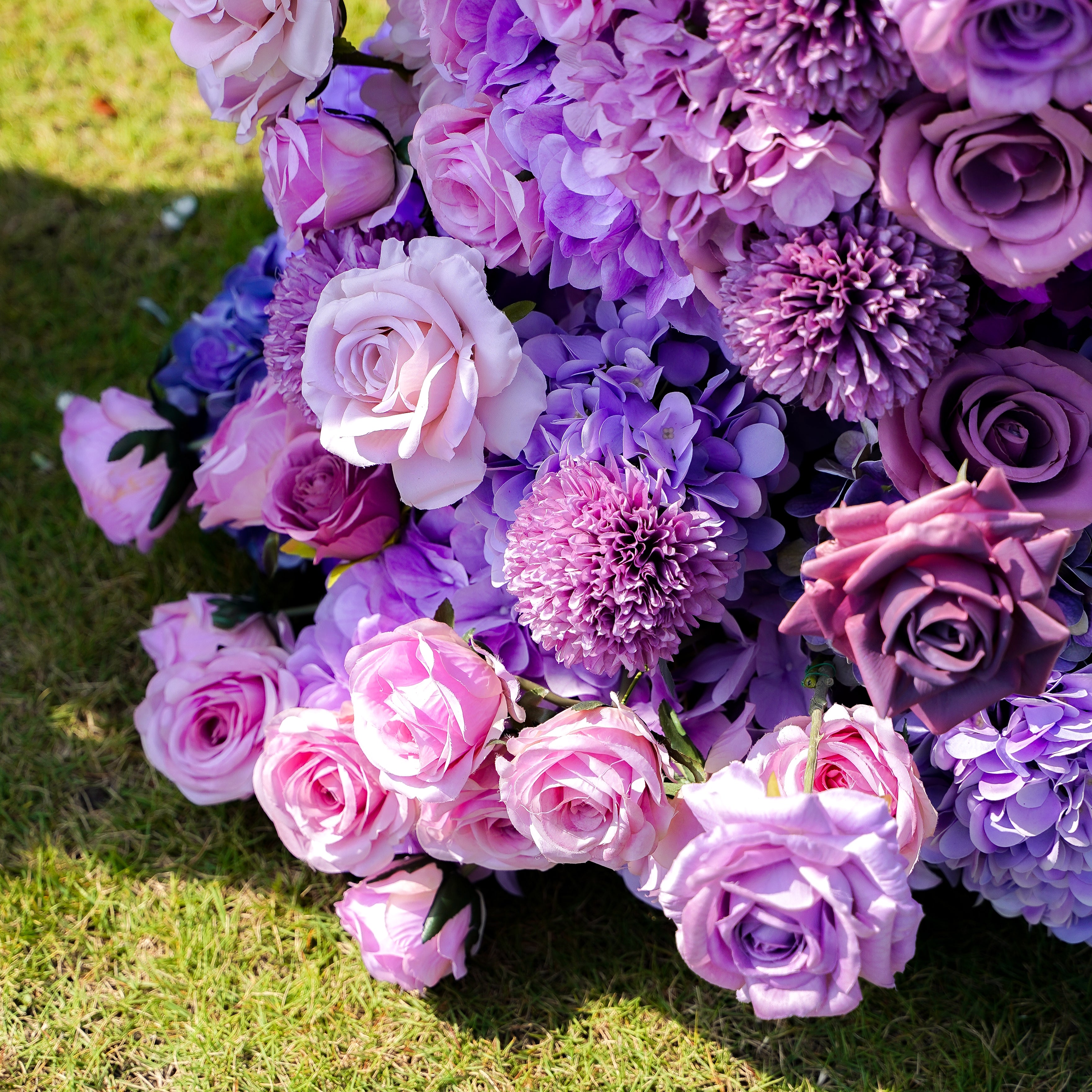 Rosie:2023 New Wedding Party Background Floral Arch Decoration Including Frame -R088 Rose Morning