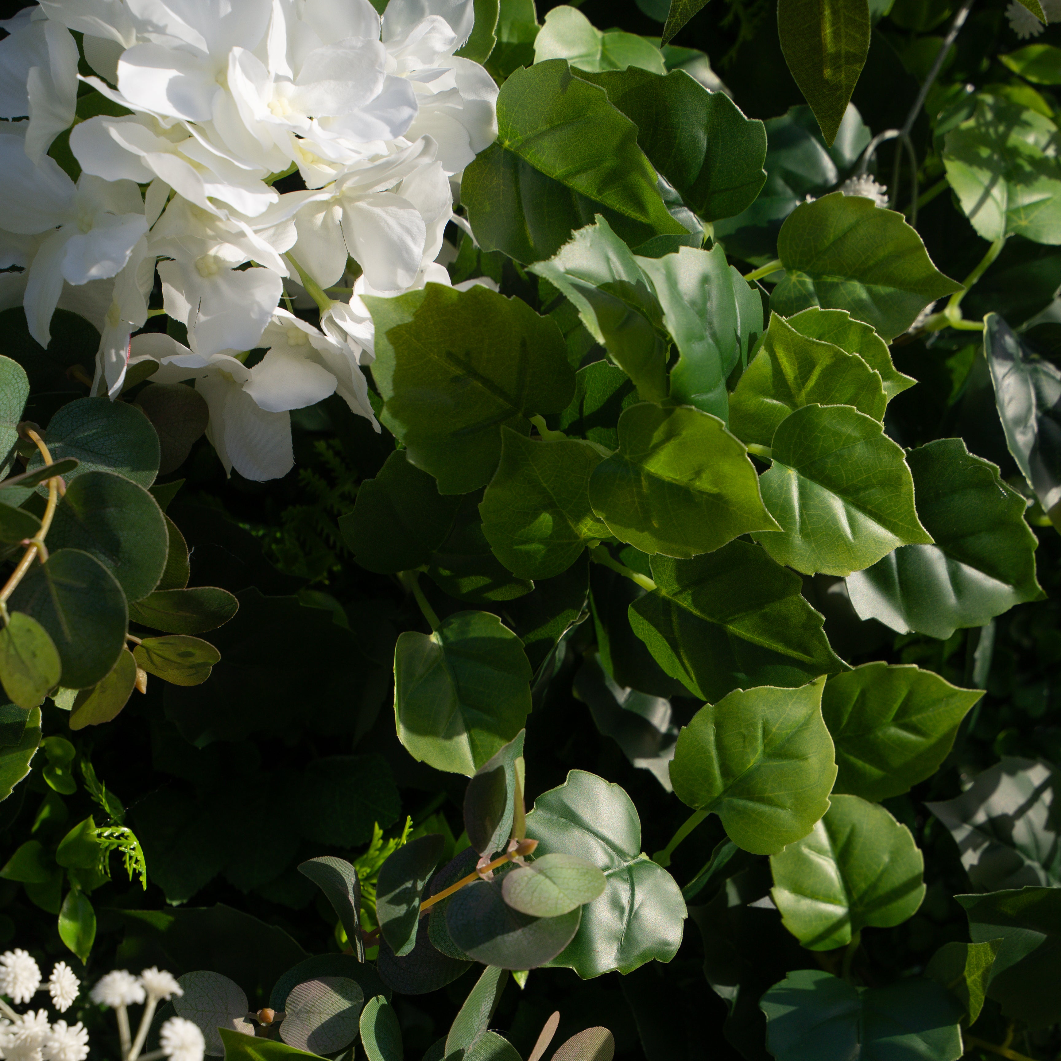 Sandalwood:3D Fabric Artificial rolling up curtain flower wall