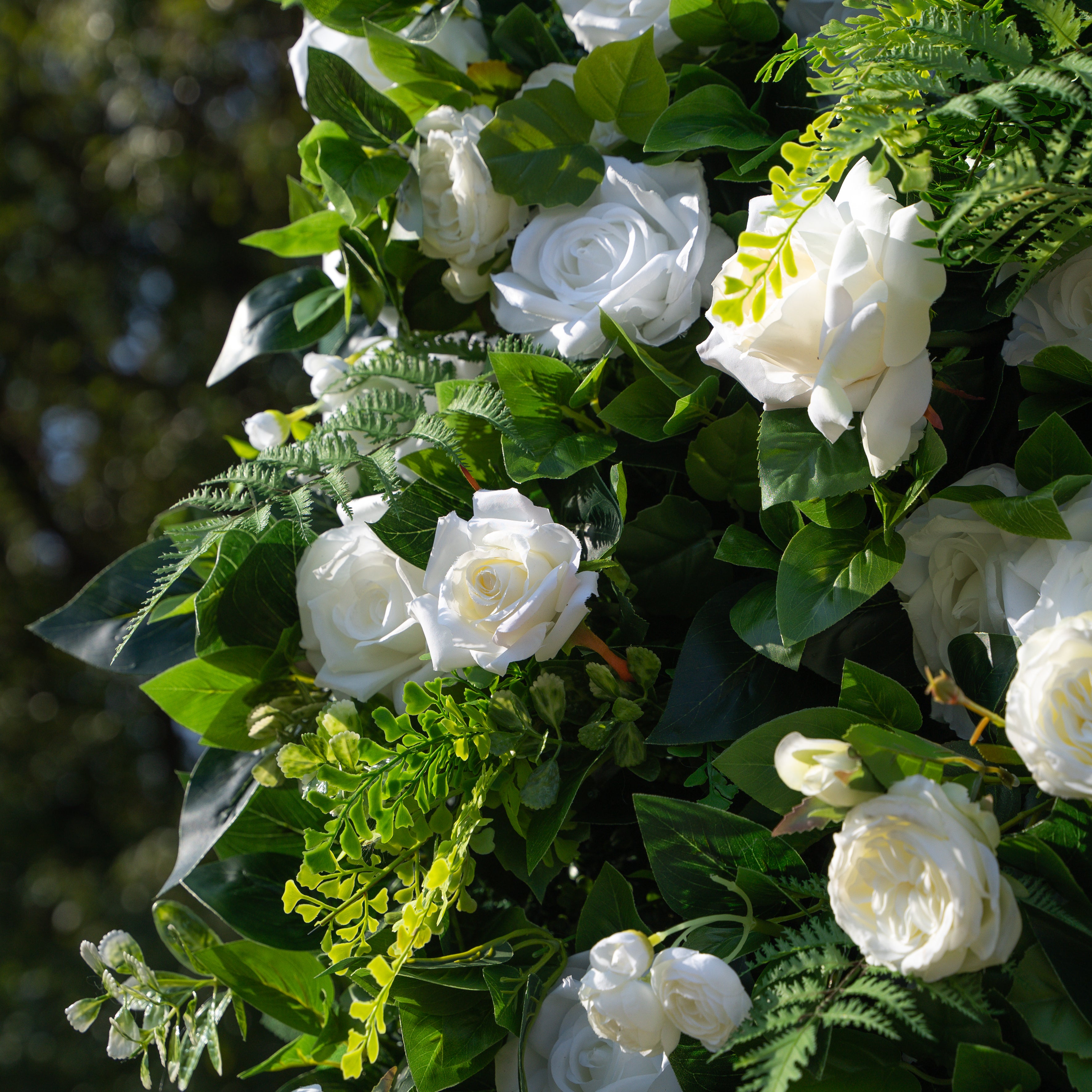 Sanna:5D Fabric Artificial rolling up curtain flower wall