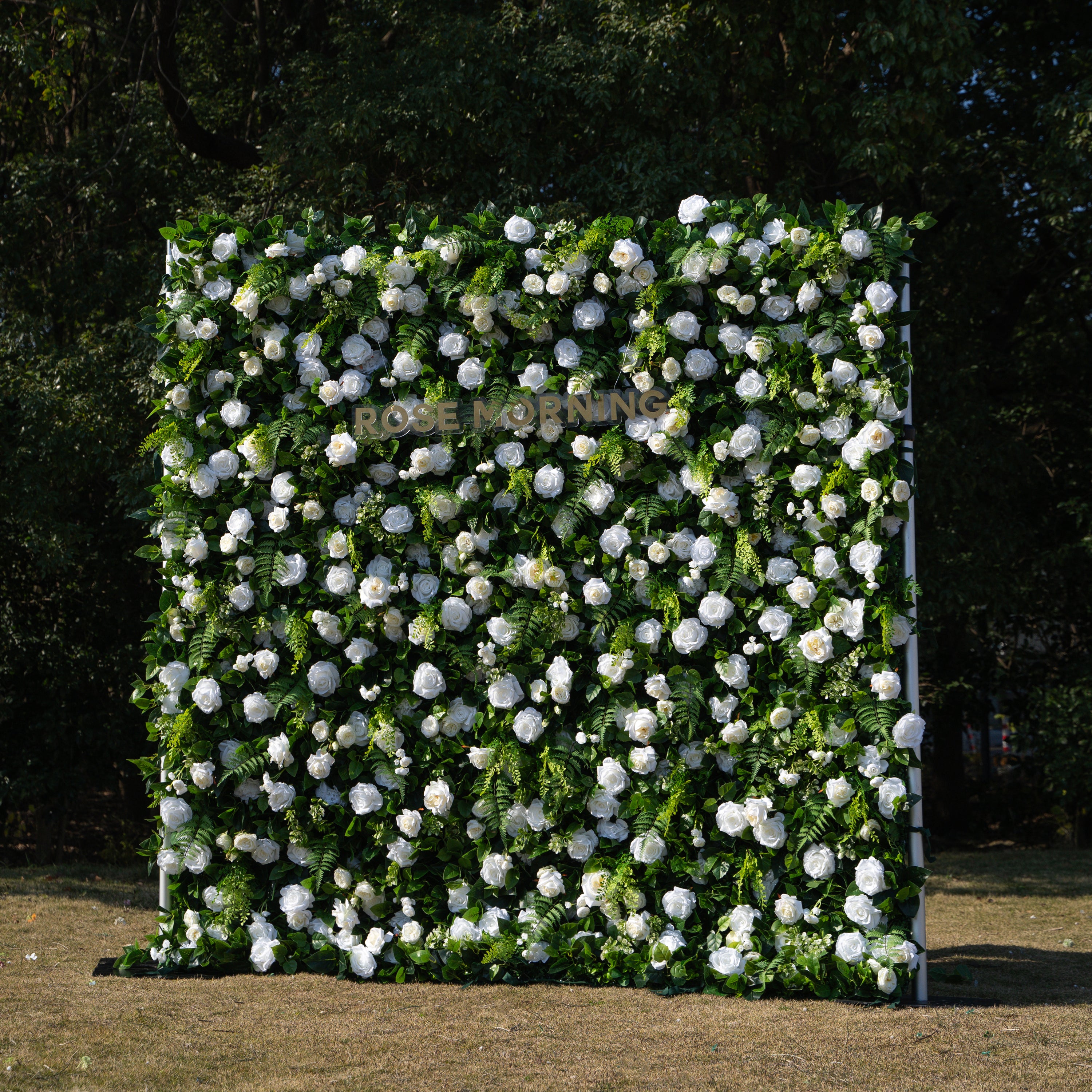 Sanna:5D Fabric Artificial rolling up curtain flower wall