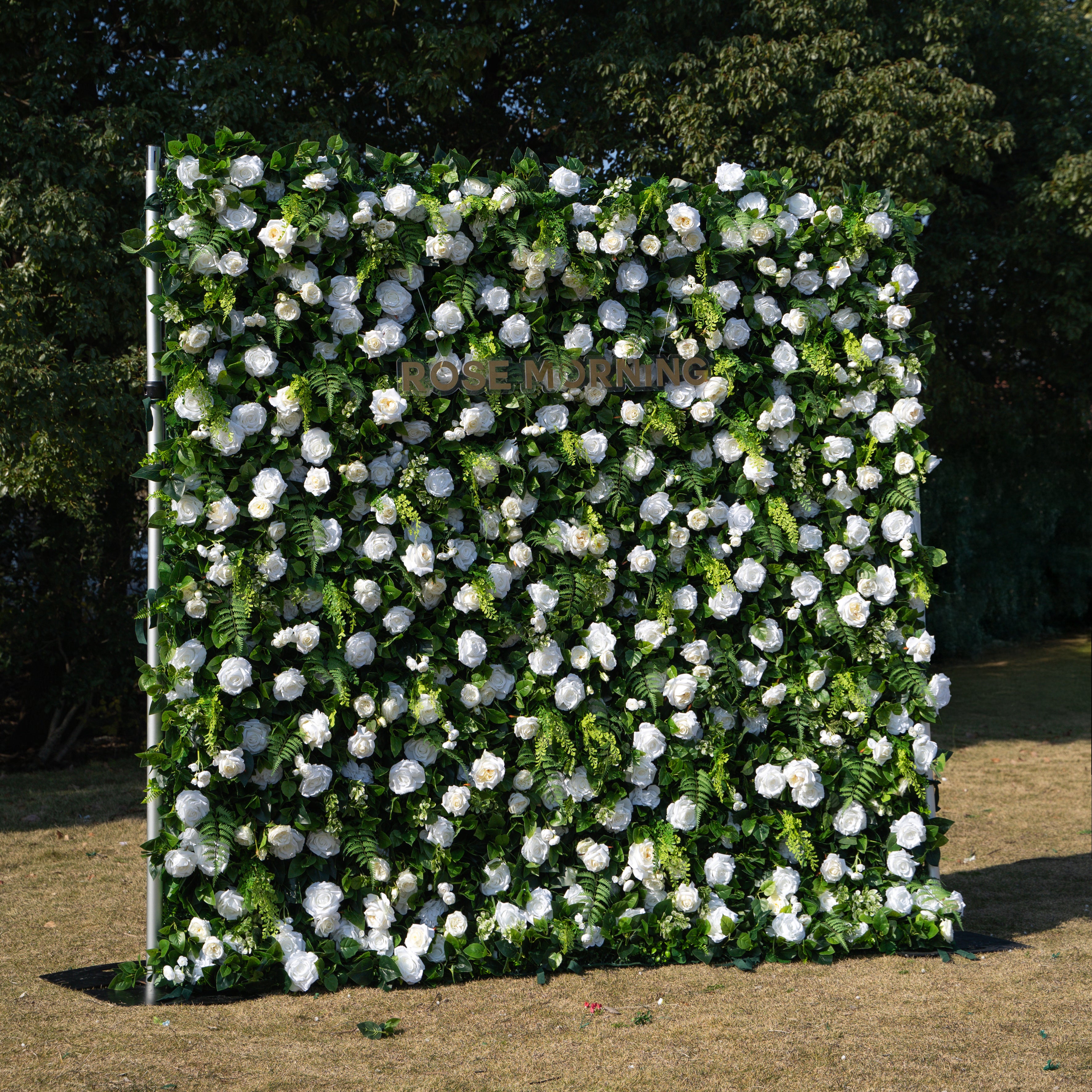 Sanna:5D Fabric Artificial rolling up curtain flower wall