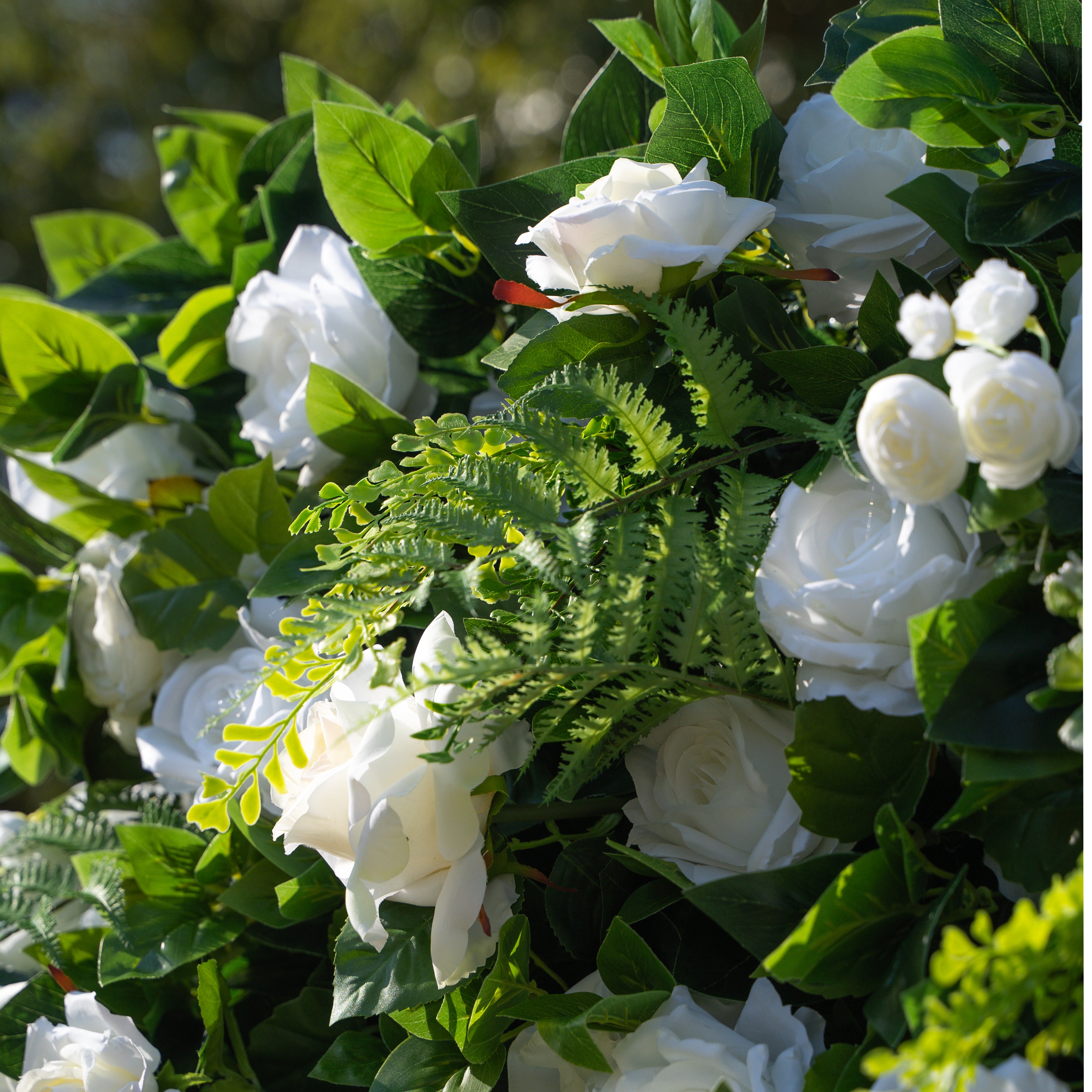 Sanna:5D Fabric Artificial rolling up curtain flower wall
