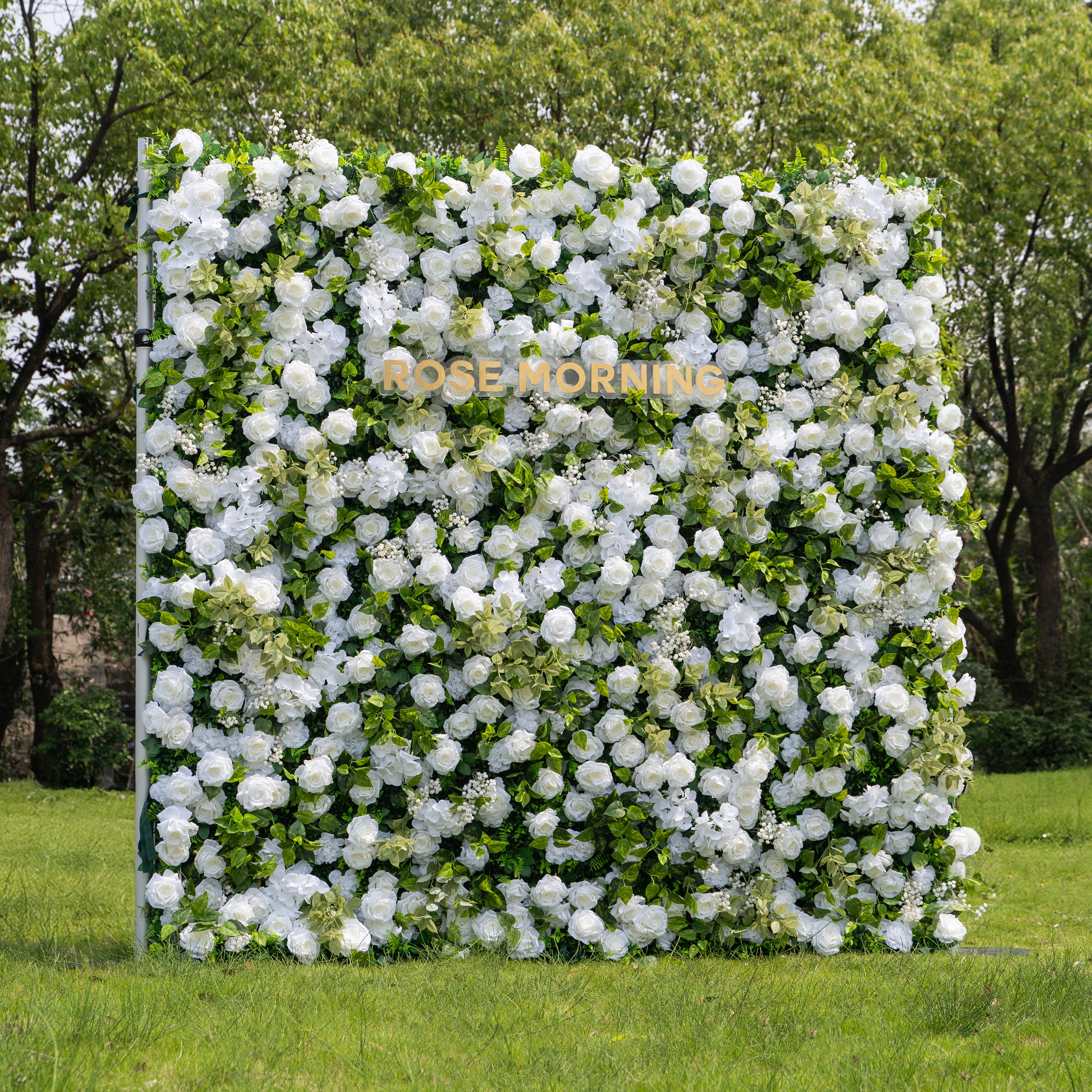 Sava:3D Fabric Artificial rolling up curtain flower wall