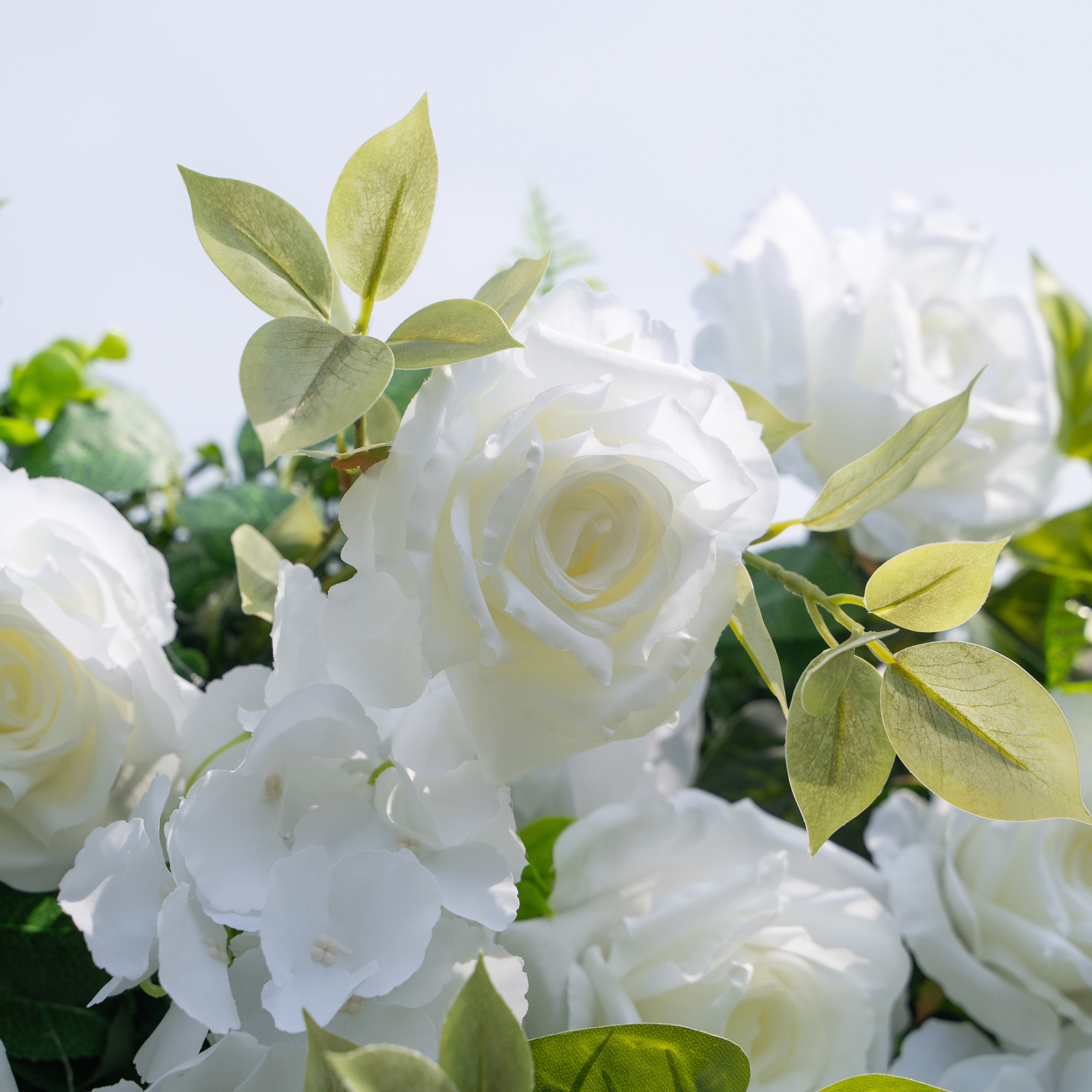 Sava:3D Fabric Artificial rolling up curtain flower wall