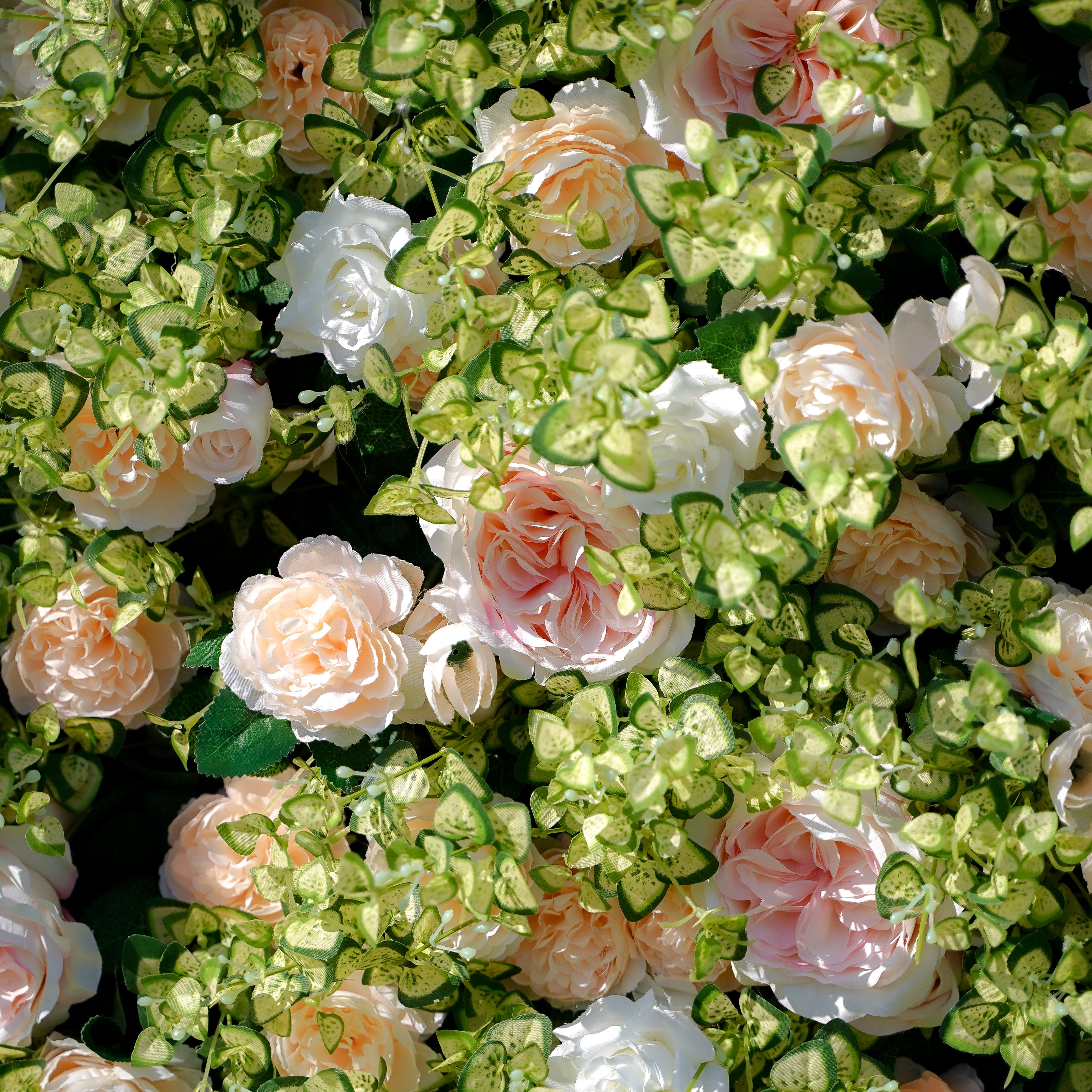Scarlett 3D Fabric Artificial rolling up curtain flower wall Rose Morning