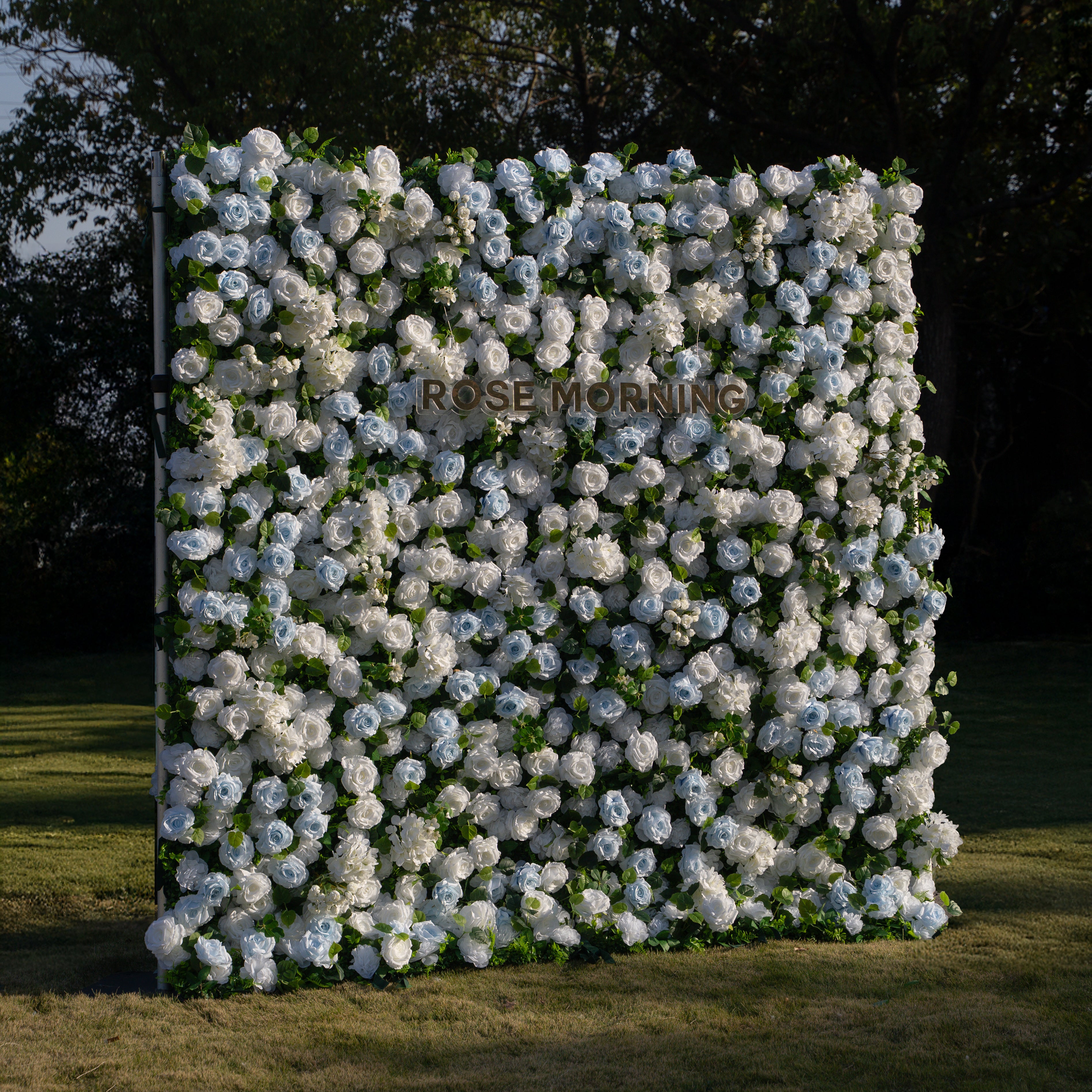 Seasalt:3D Fabric Artificial rolling up curtain flower wall