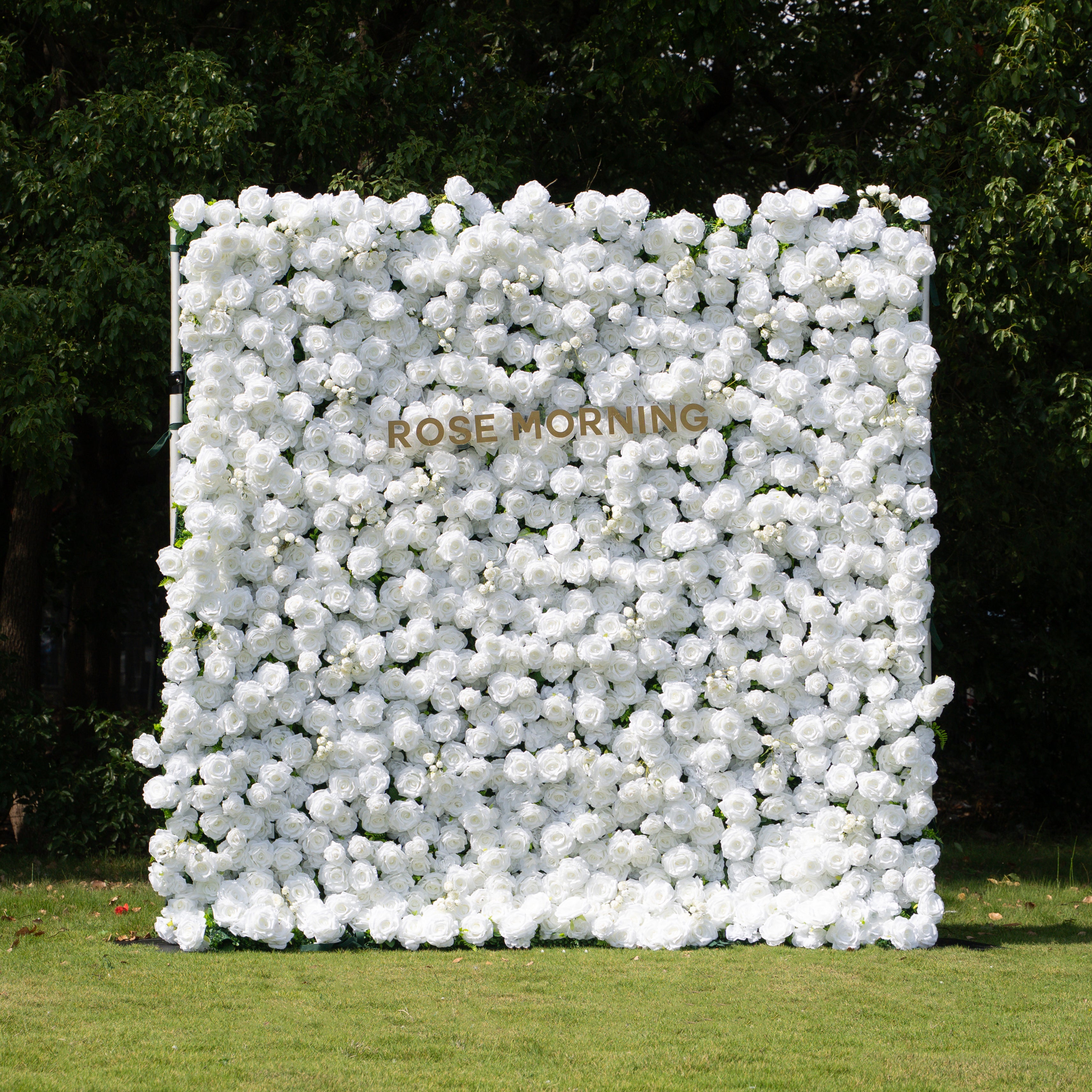 Shy Plus:3D Fabric Artificial rolling up curtain flower wall