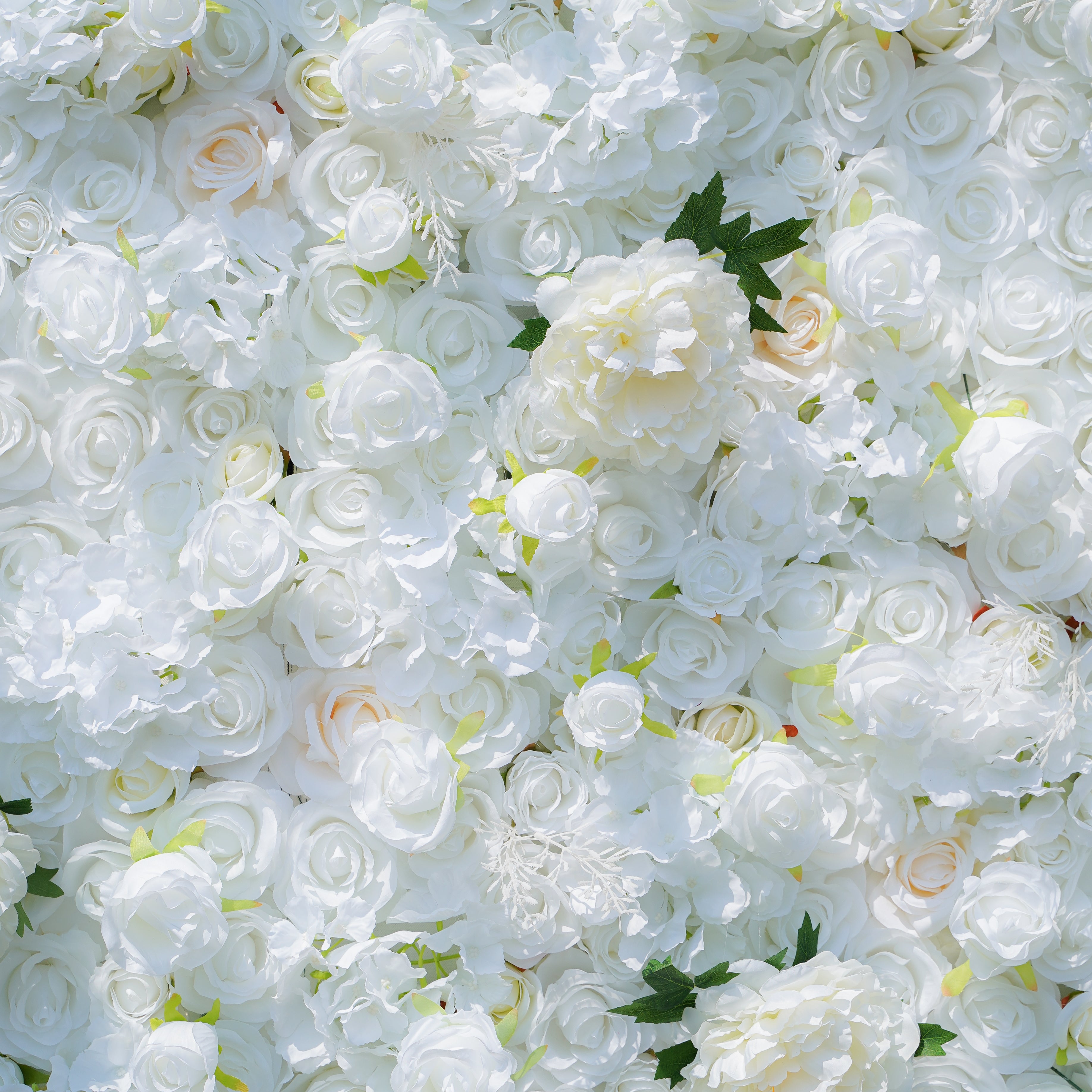 Rose Morning“The flower walls are made of artificial flowers in various colors, layered at different levels to create a lush, elegant and natural look. The exclusive zipper design and roll-up design make it easy to install and remove.”