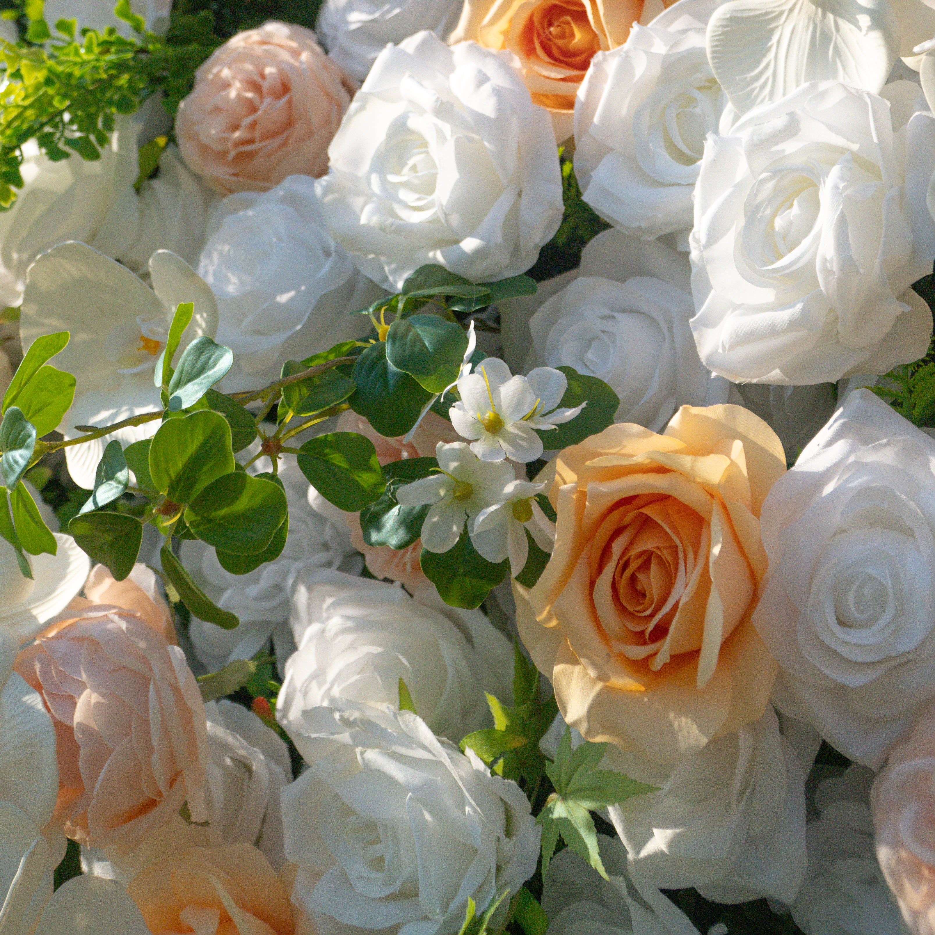 Sweetie:5D Fabric Artificial rolling up curtain flower wall