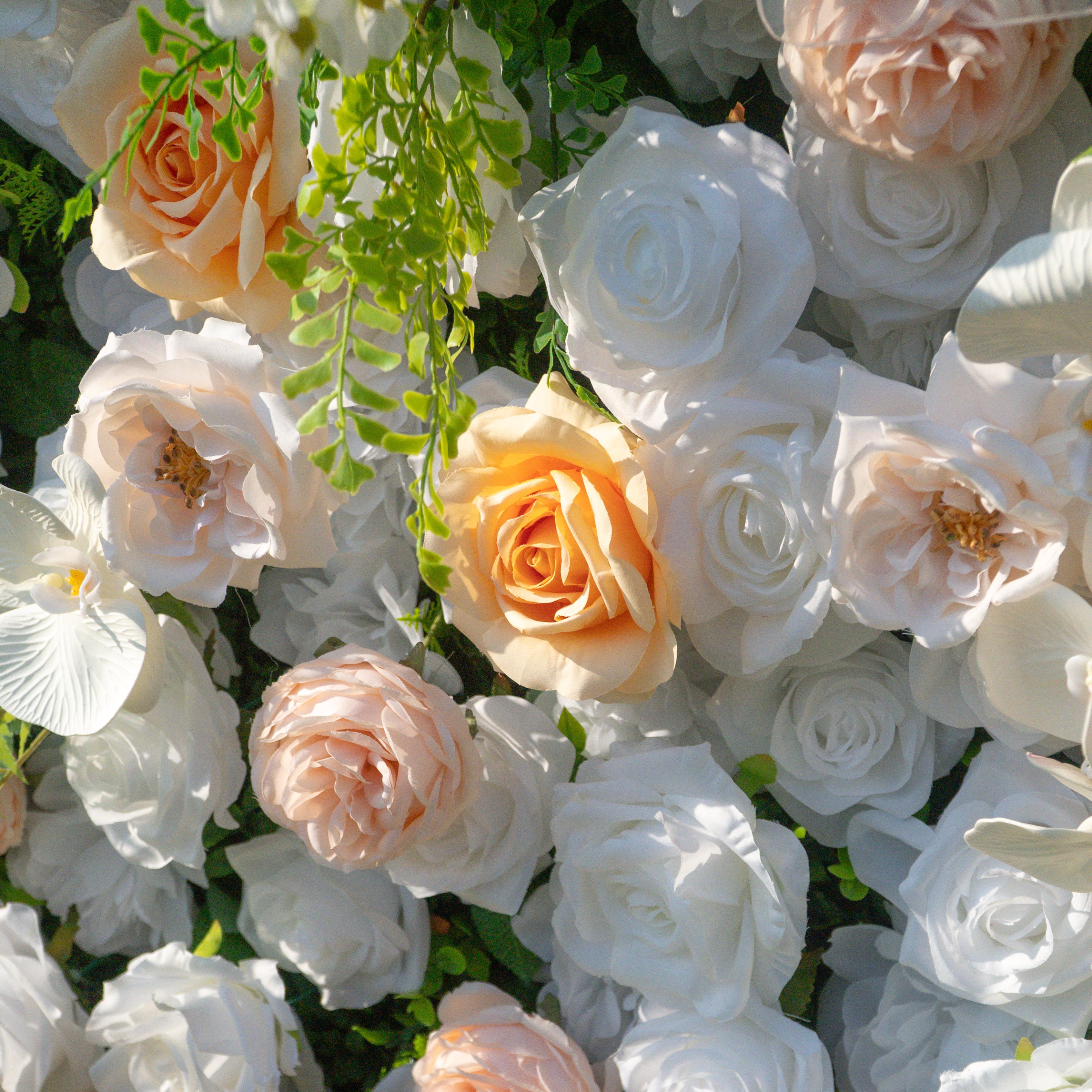Sweetie:5D Fabric Artificial rolling up curtain flower wall