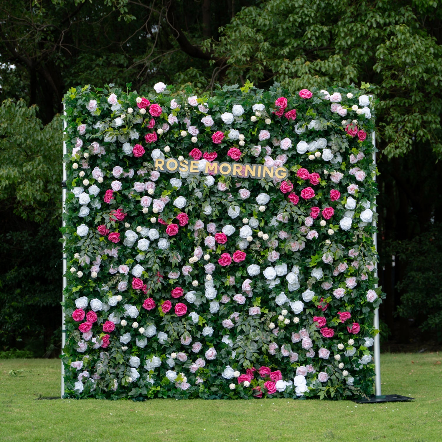 Tallulah:5D Fabric Artificial rolling up curtain flower wall (Ready to ship) Rose Morning