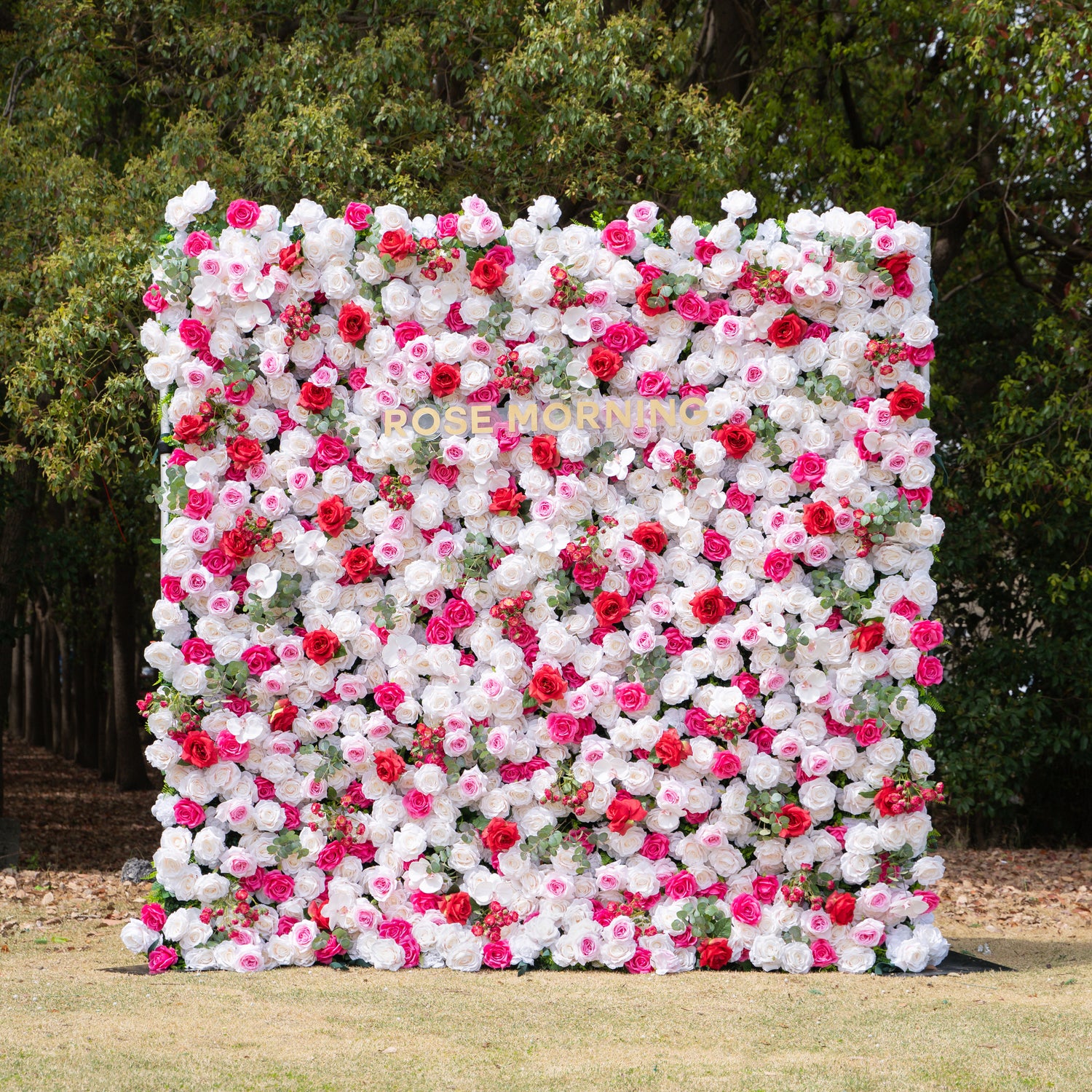 Tami :5D Fabric Artificial rolling up curtain flower wall (Ready to ship-Only USA)