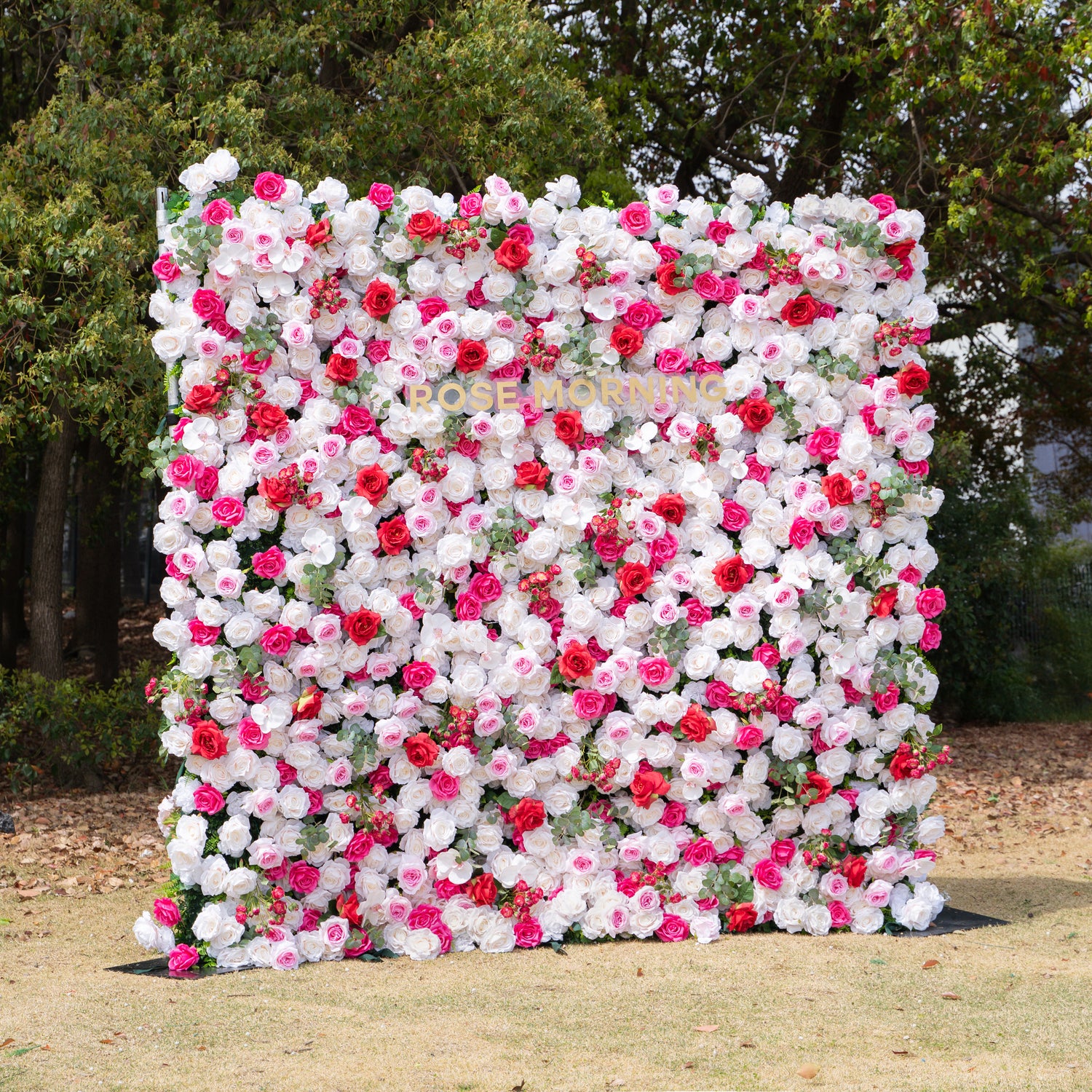 Tami :5D Fabric Artificial rolling up curtain flower wall (Ready to ship-Only USA)