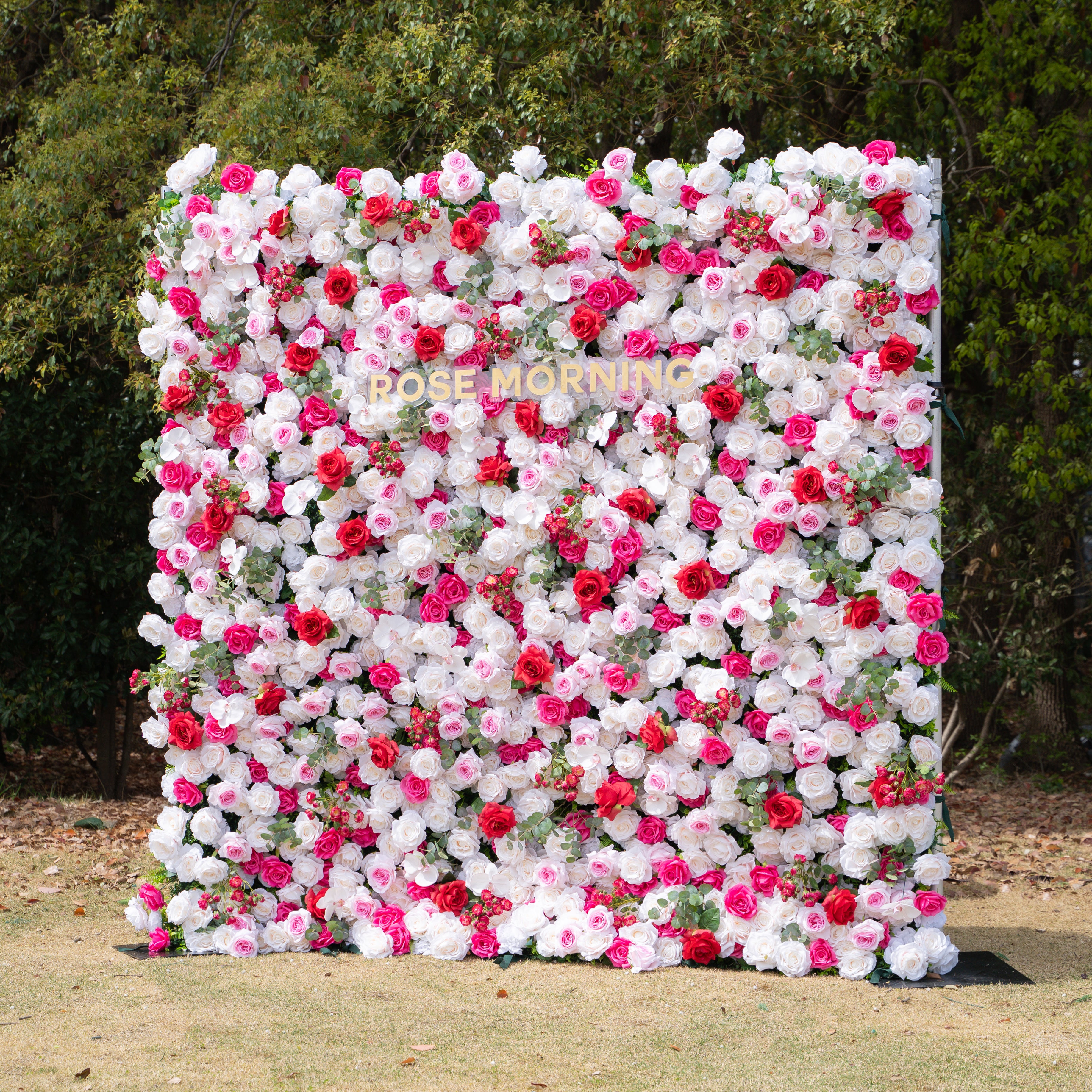 Tami :5D Fabric Artificial rolling up curtain flower wall (Ready to ship-Only USA)