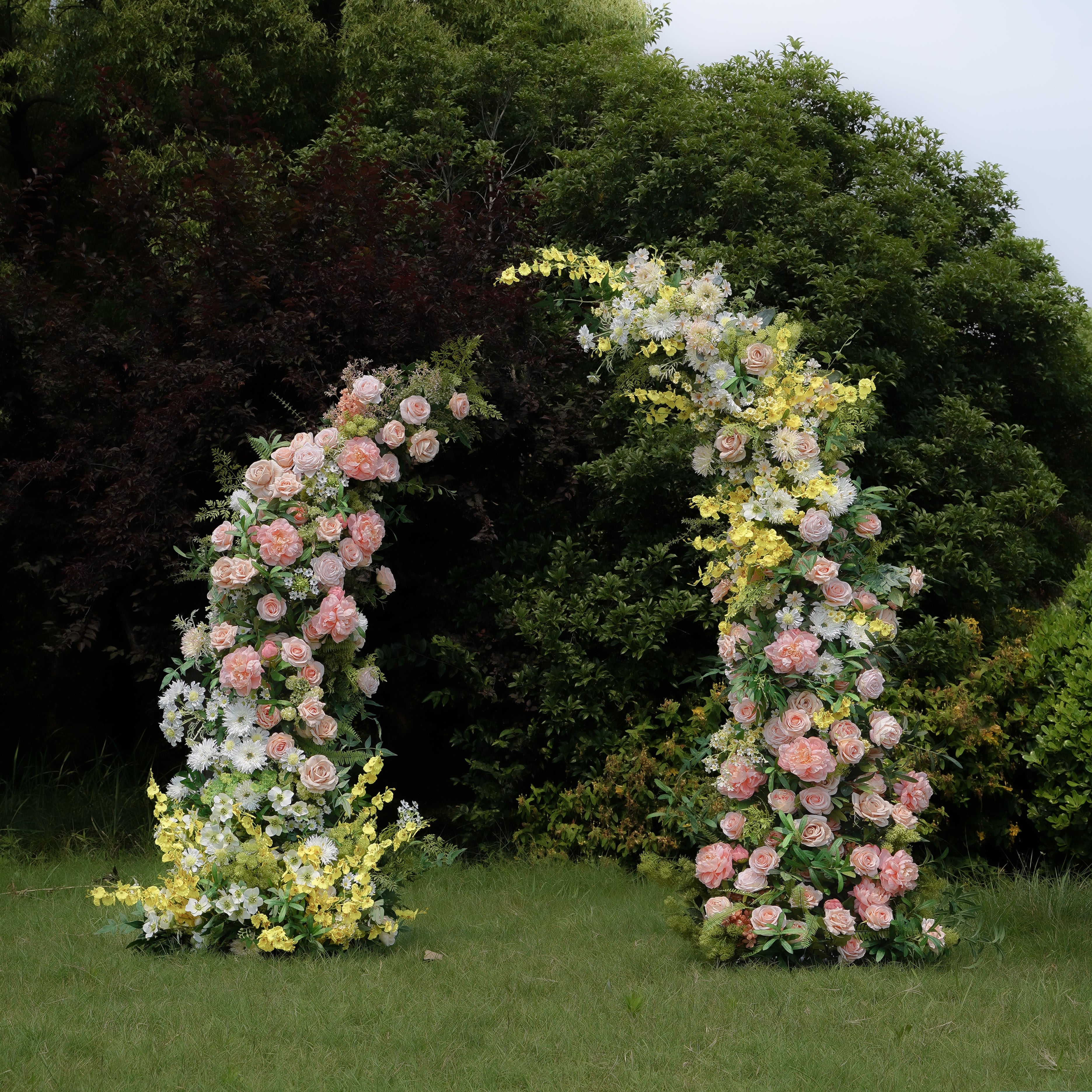 Tara:2023 New Wedding Background Floral Arch Including Frame -R966 Rose Morning