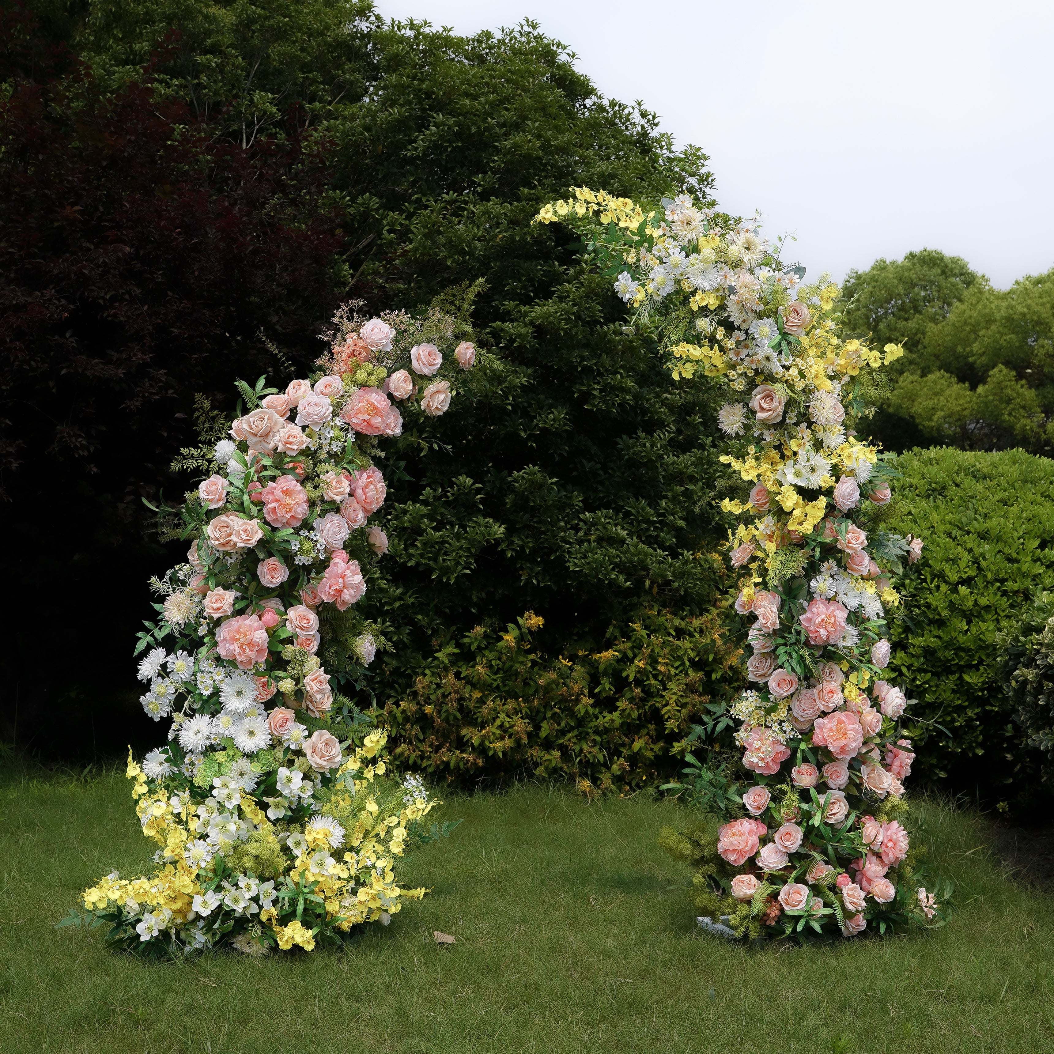 Tara:2023 New Wedding Background Floral Arch Including Frame -R966 Rose Morning
