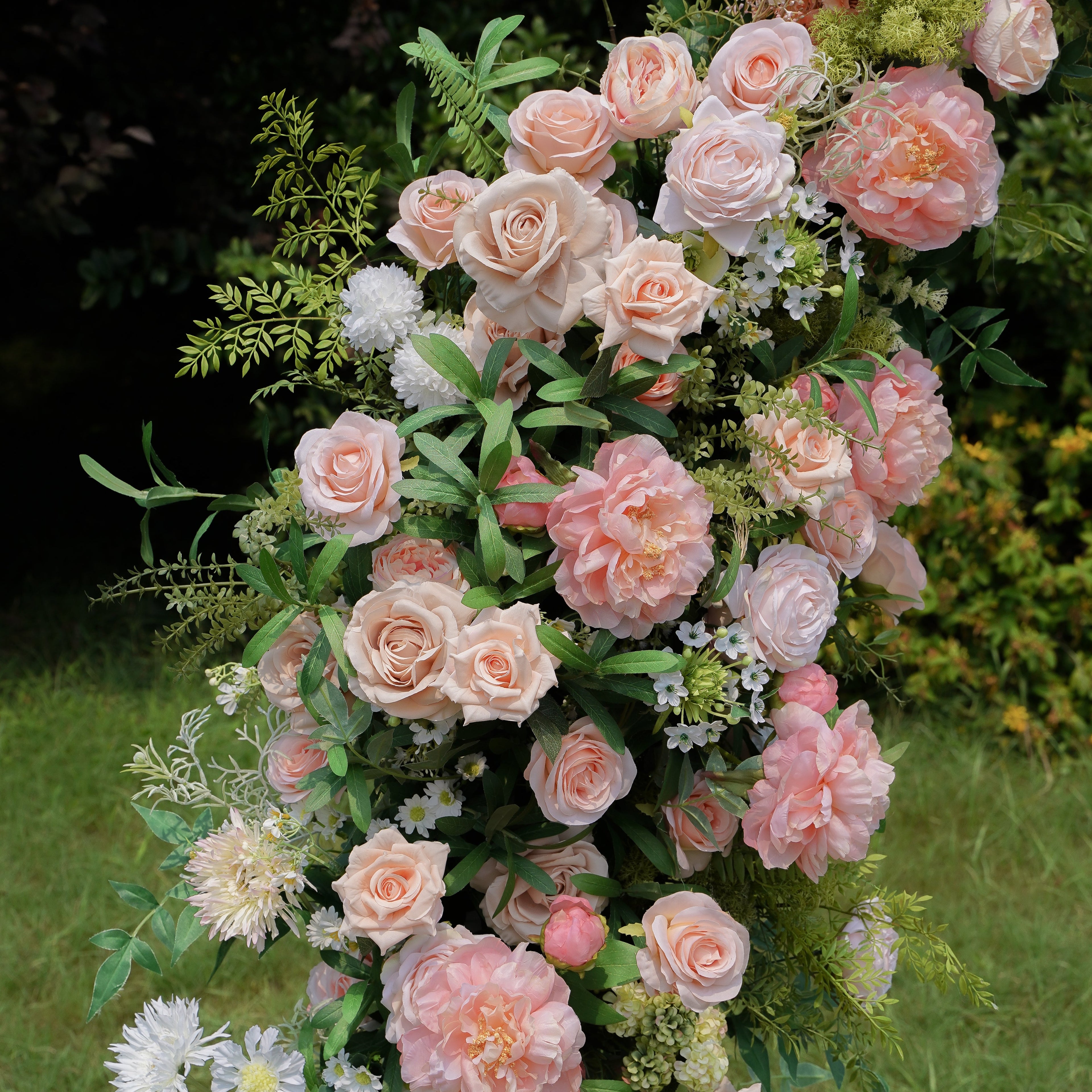 Tara:2023 New Wedding Background Floral Arch Including Frame -R966 Rose Morning