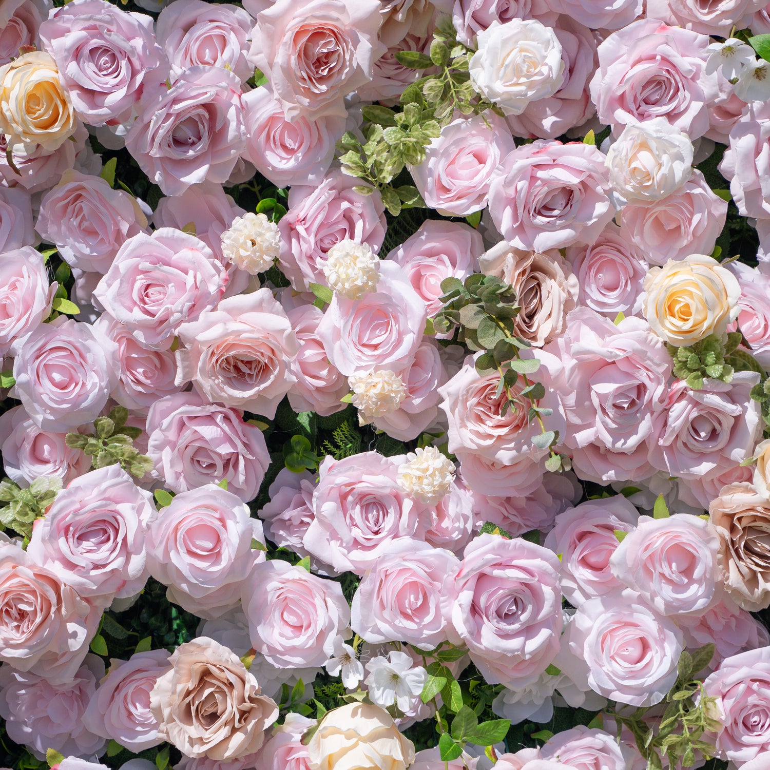 Ti Amo:4D Fabric Artificial rolling up curtain flower wall