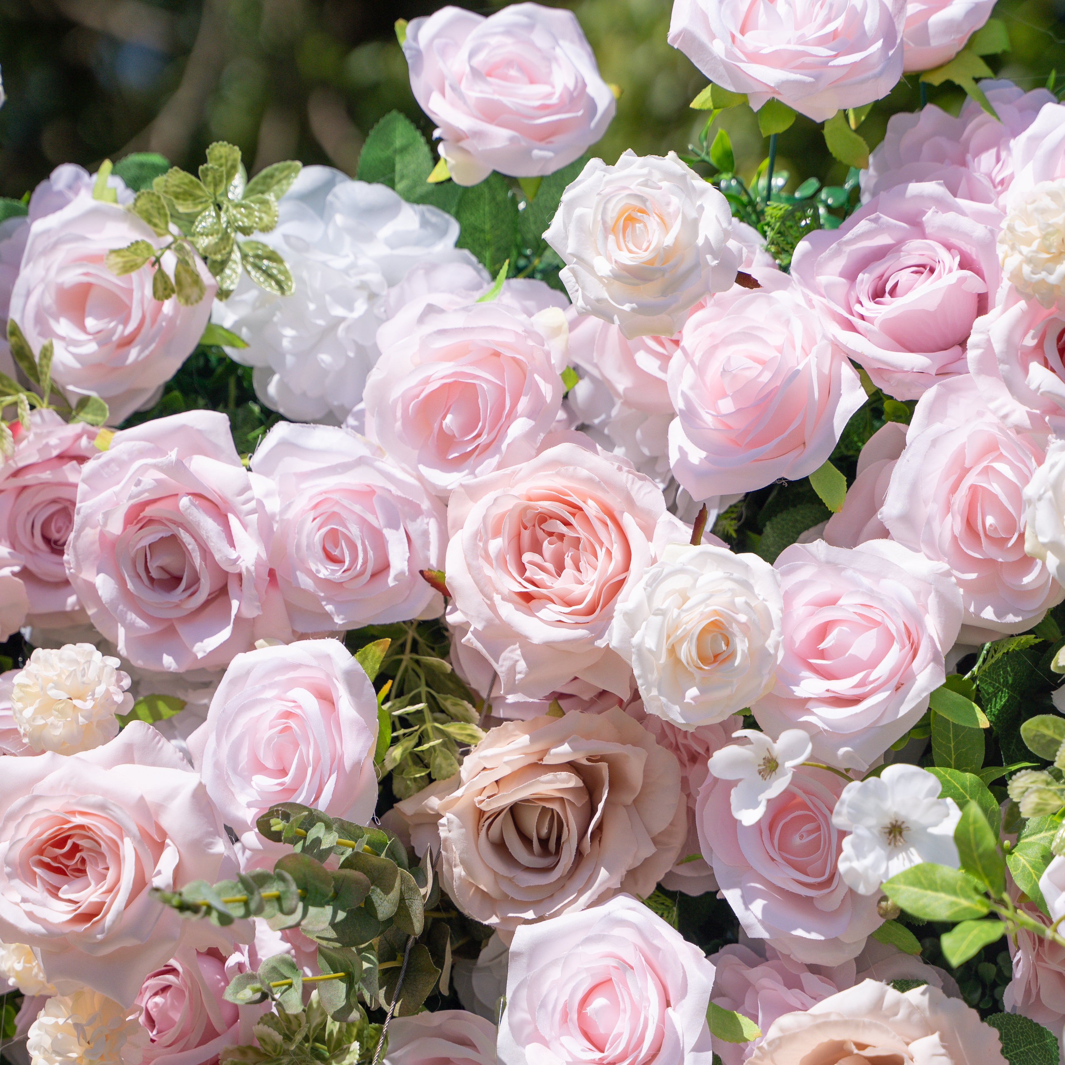 Ti Amo:4D Fabric Artificial rolling up curtain flower wall