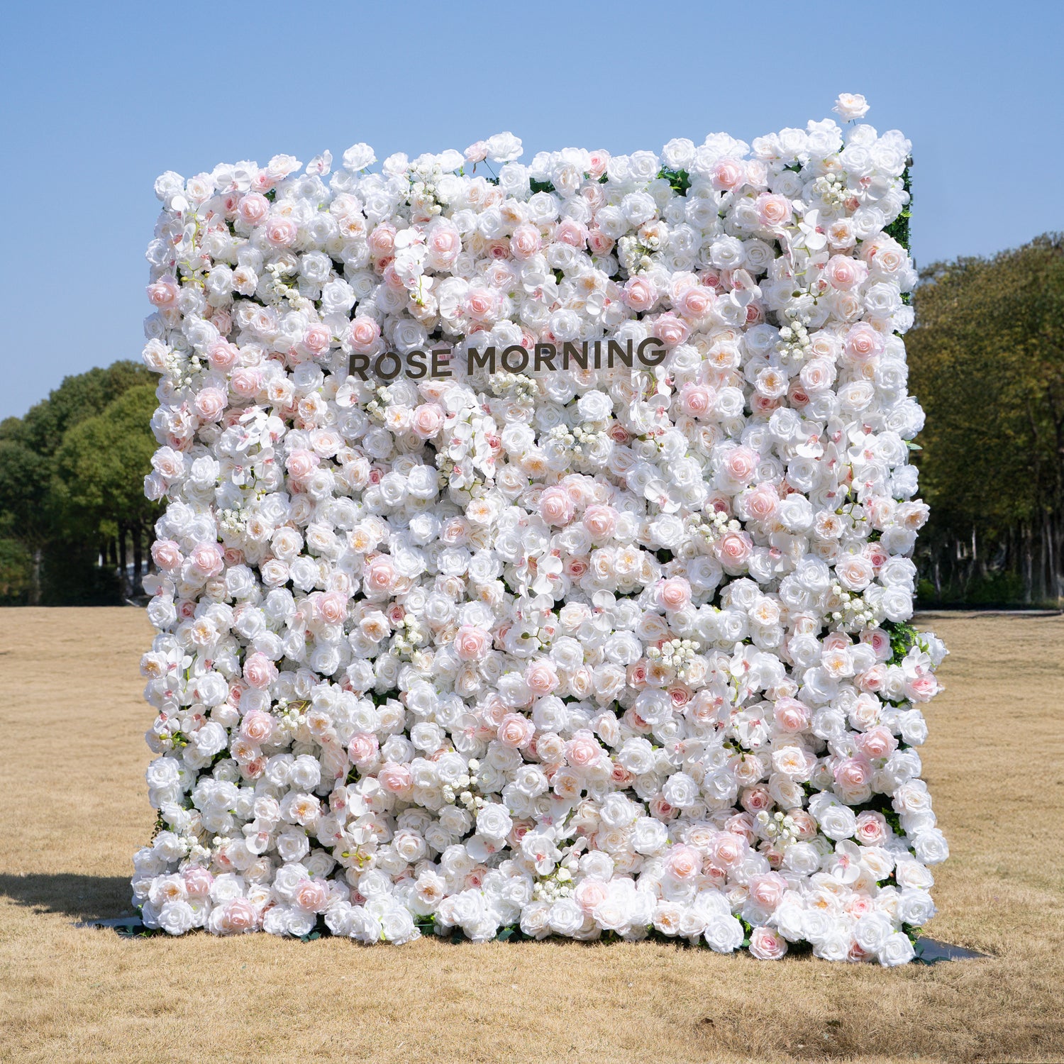Tiara:5D Fabric Artificial rolling up curtain flower wall