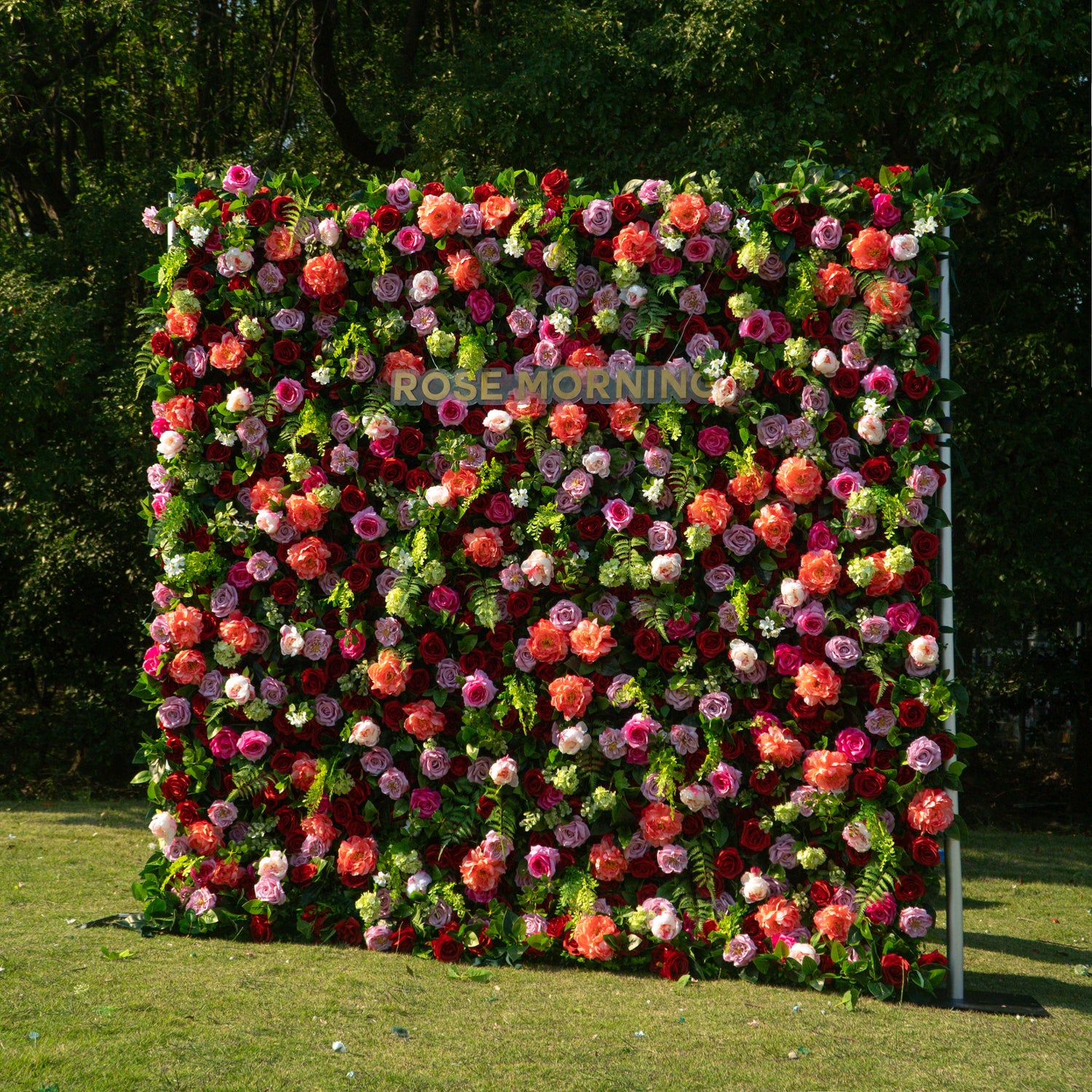Timeless:5D Fabric Artificial rolling up curtain flower wall