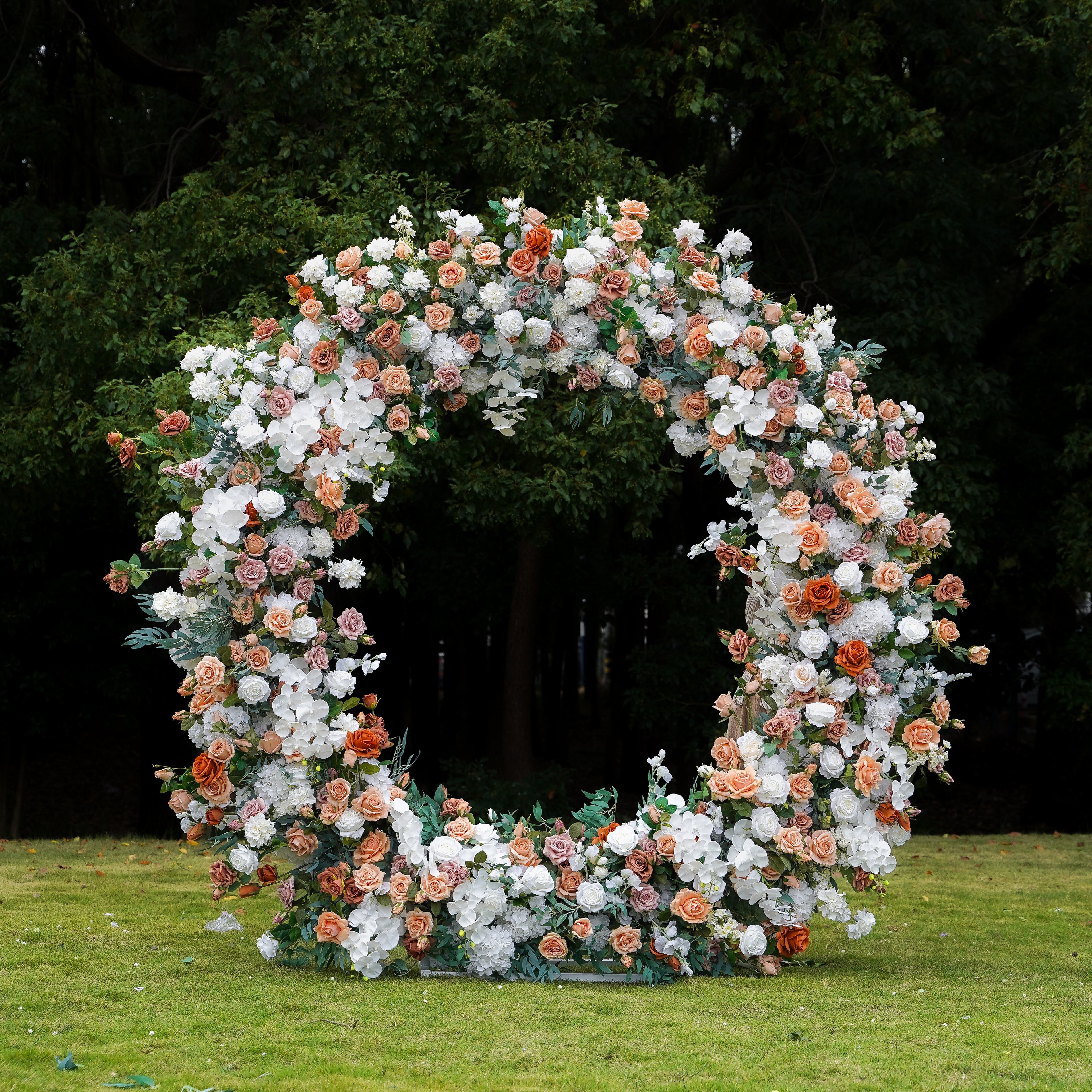 Vera : 2023 New Wedding Party Background Floral Arch Decoration Including Frame-R849 Rose Morning