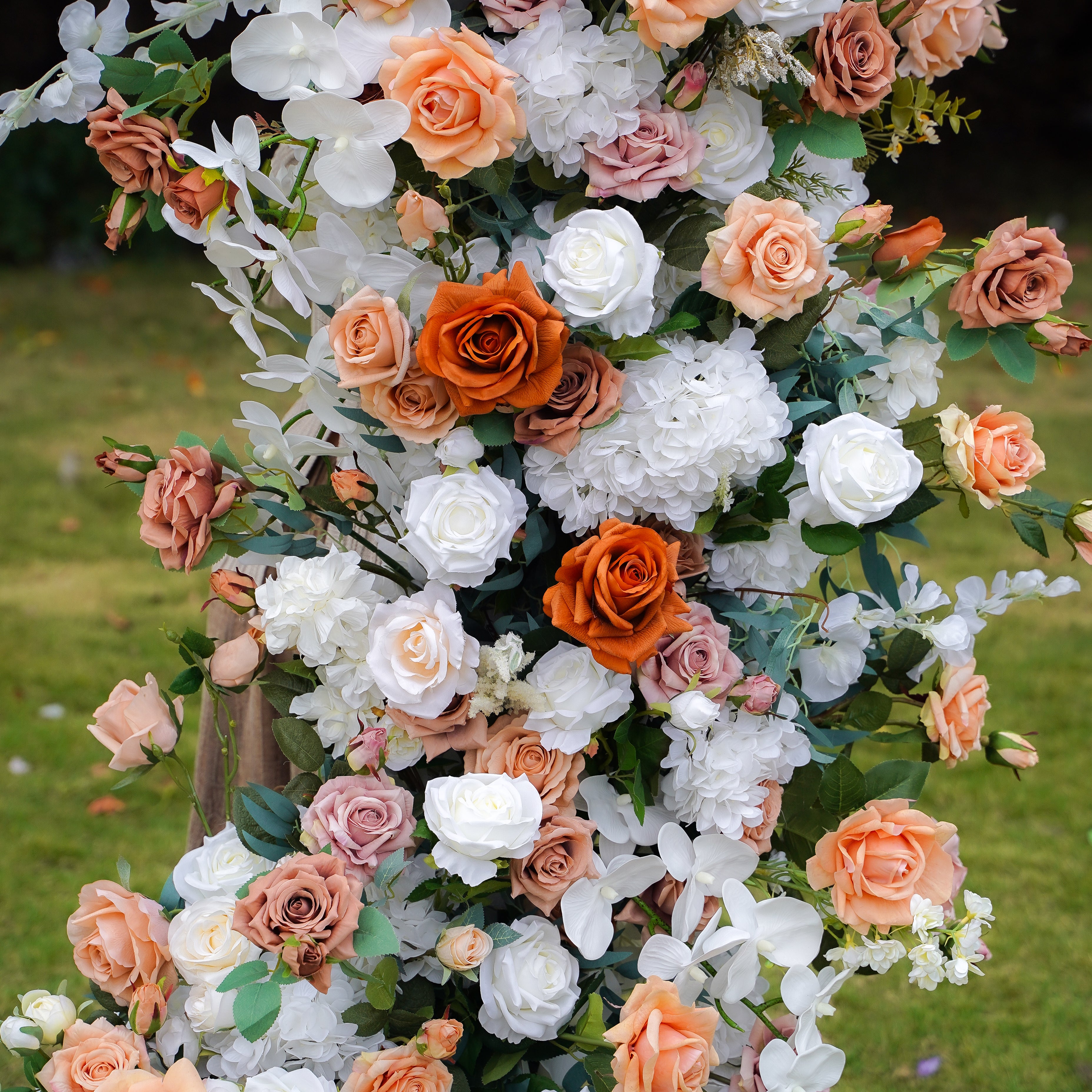 Vera : 2023 New Wedding Party Background Floral Arch Decoration Including Frame-R849 Rose Morning