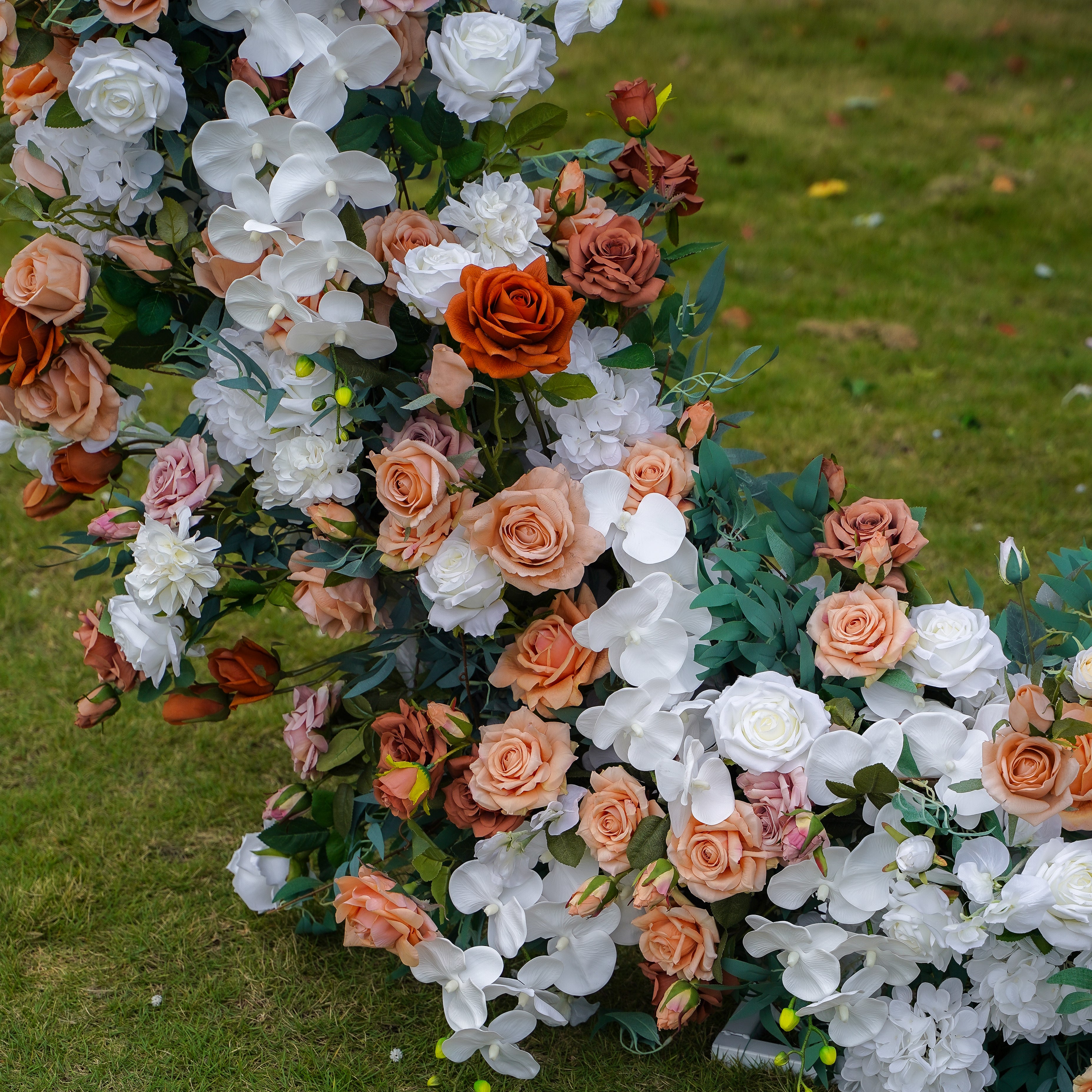 Vera : 2023 New Wedding Party Background Floral Arch Decoration Including Frame-R849 Rose Morning
