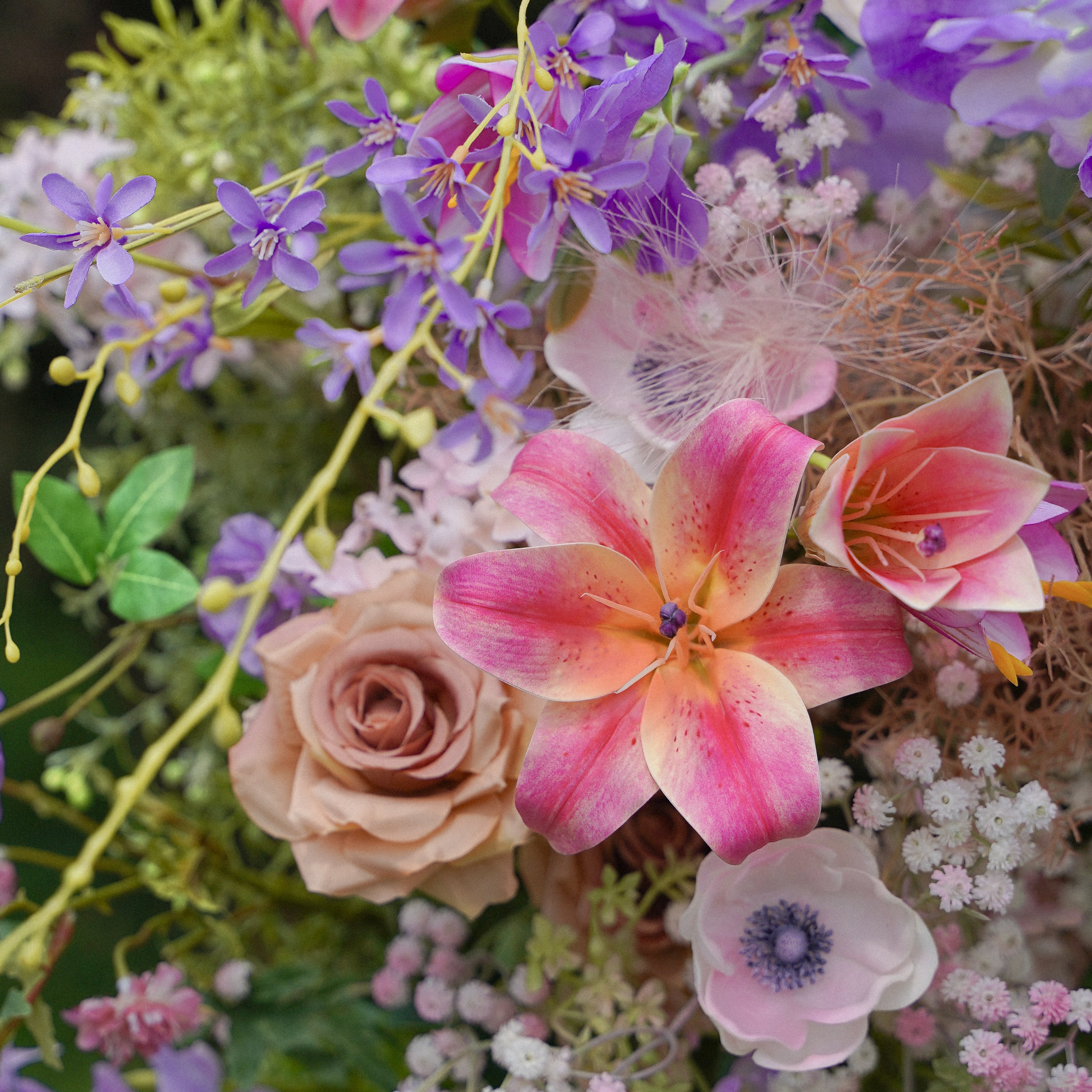 Victoria:2023 New Wedding Party Background Floral Arch Decoration include Framet-R824 Rose Morning