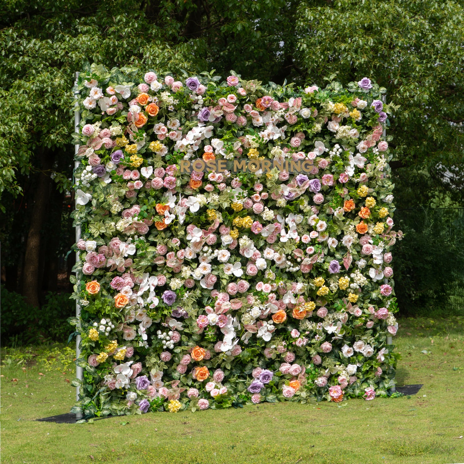 Viola:5D Fabric Artificial rolling up curtain flower wall