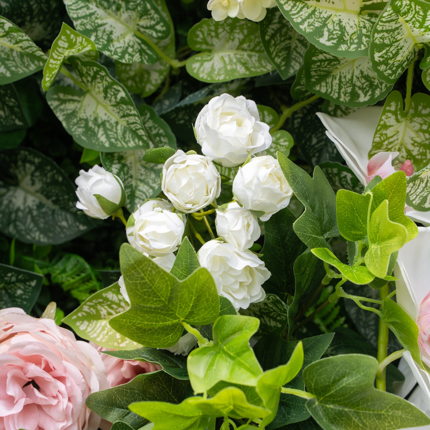 Viola:5D Fabric Artificial rolling up curtain flower wall