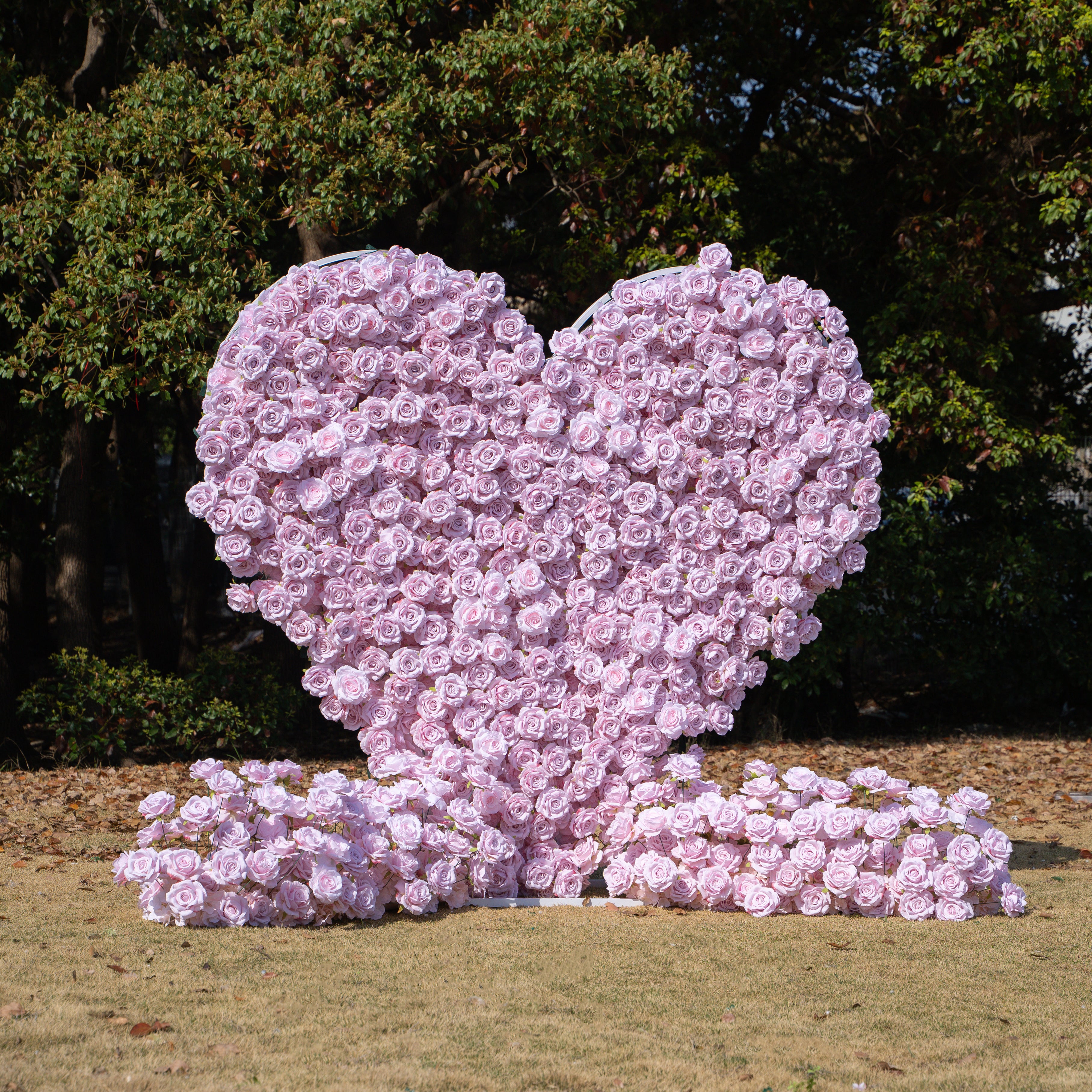 Whisper Heart Wall:3D Fabric Artificial rolling up curtain flower wall (6.2ft*6.9ft)