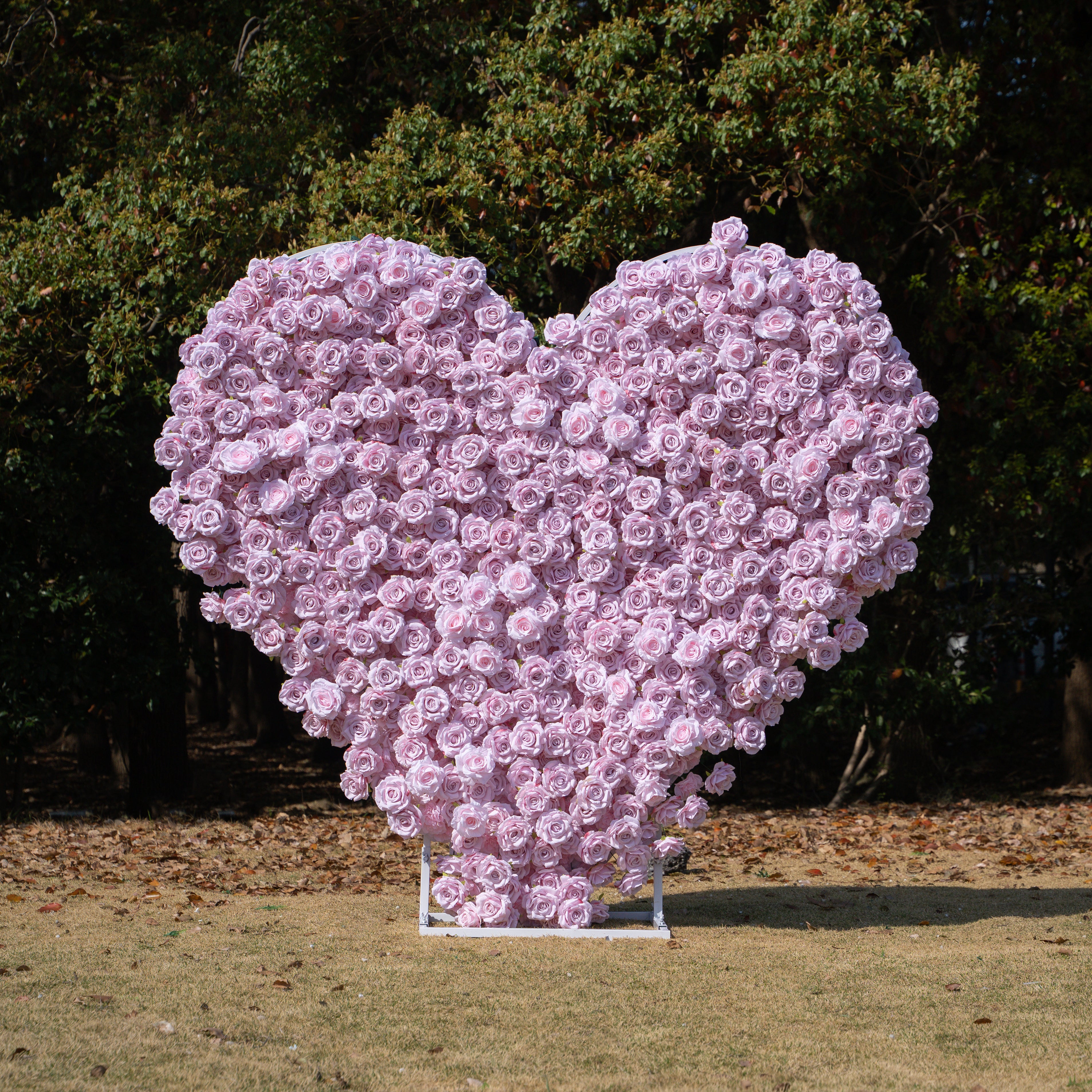 Whisper Heart Wall:3D Fabric Artificial rolling up curtain flower wall (6.2ft*6.9ft)