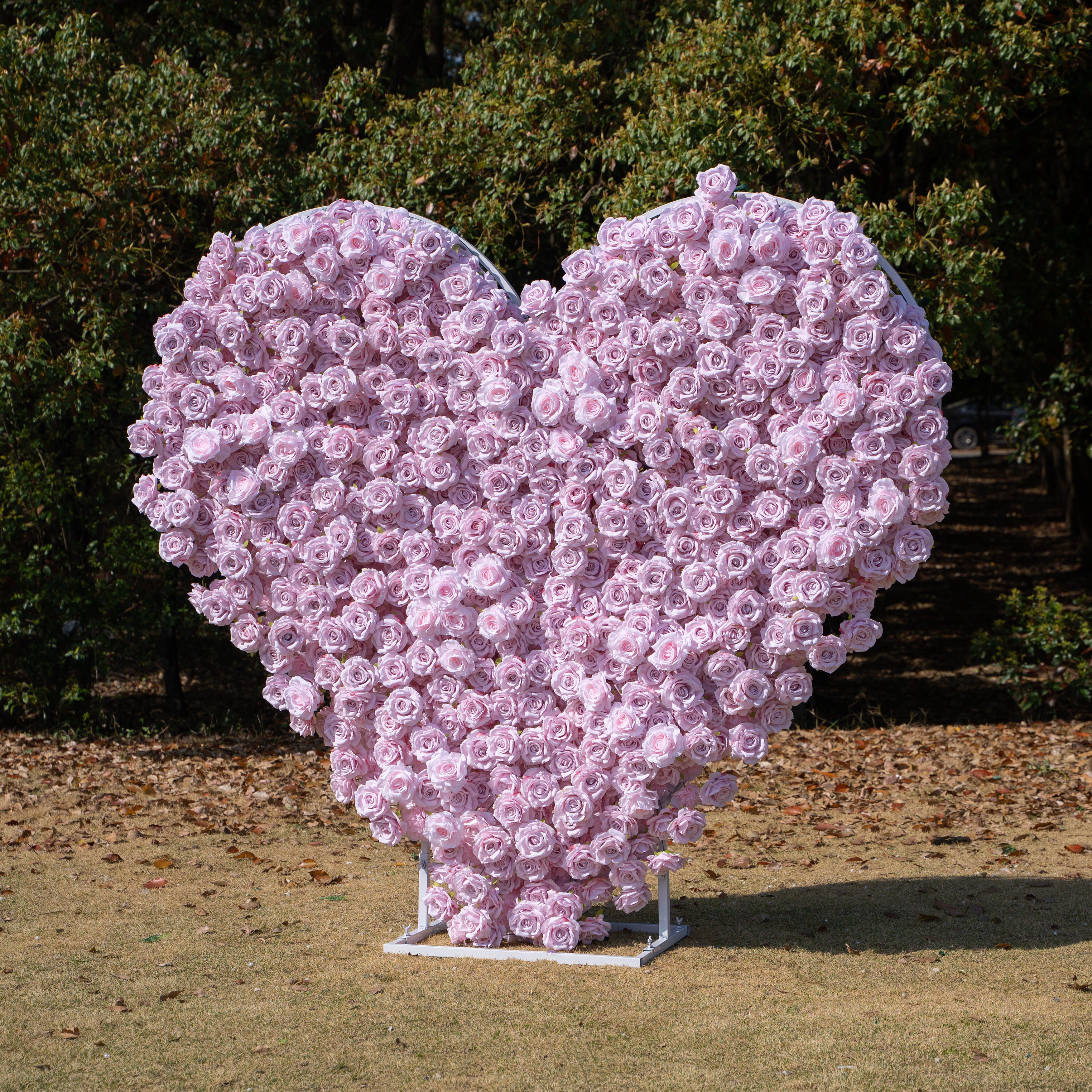 Whisper Heart Wall:3D Fabric Artificial rolling up curtain flower wall (6.2ft*6.9ft)