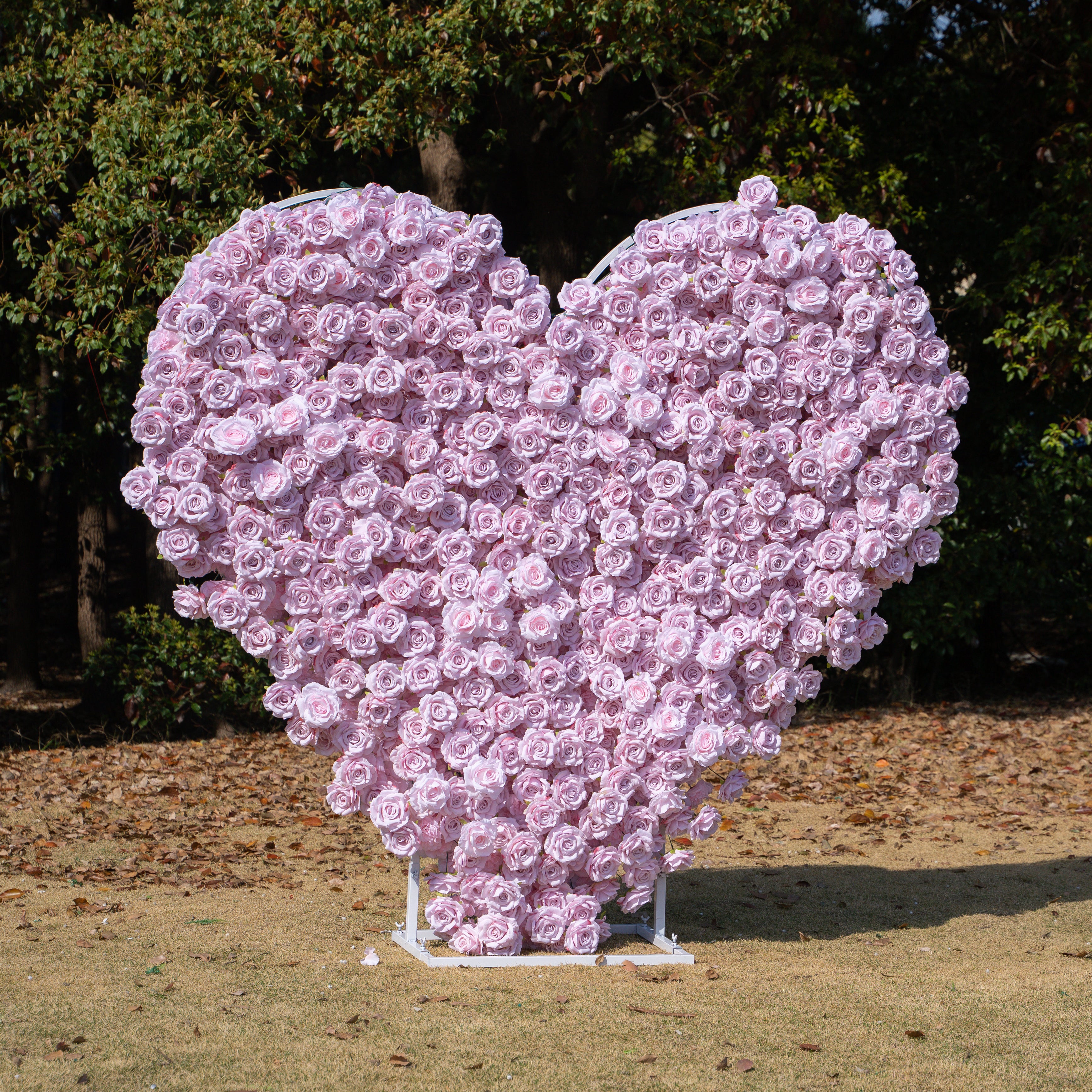 Whisper Heart Wall:3D Fabric Artificial rolling up curtain flower wall (6.2ft*6.9ft)
