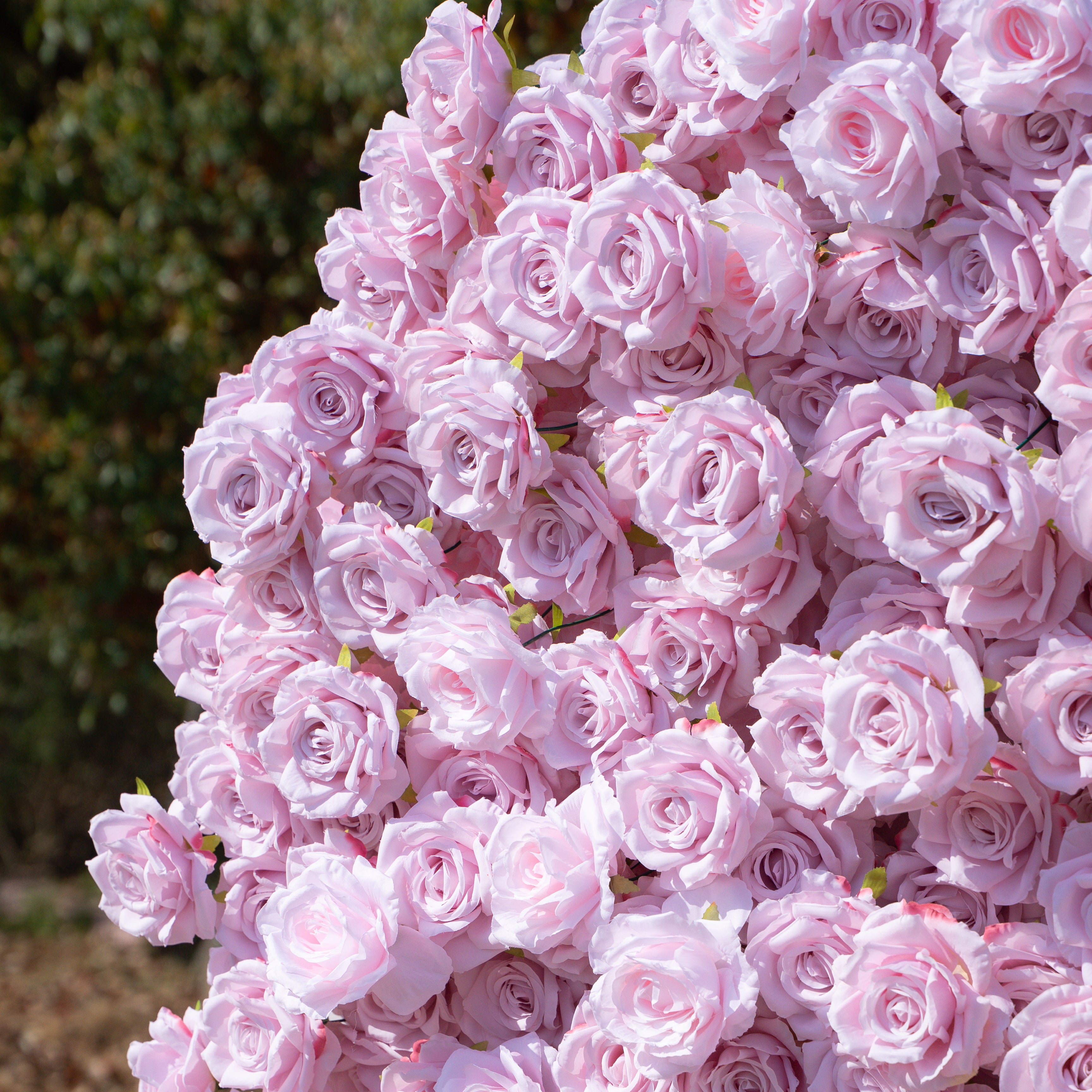 Whisper Heart Wall:3D Fabric Artificial rolling up curtain flower wall (6.2ft*6.9ft)