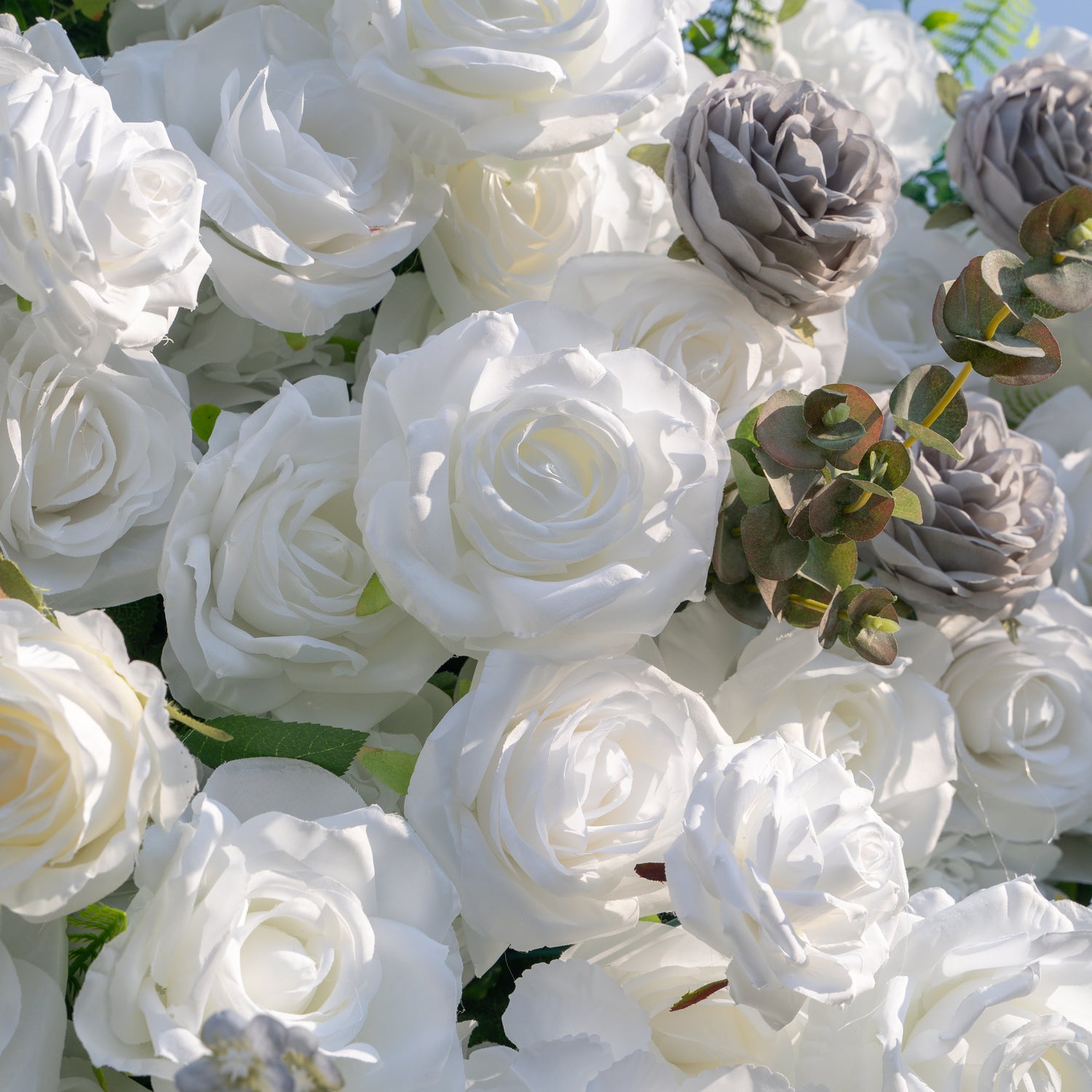 Wolfie:3D Fabric Artificial rolling up curtain flower wall