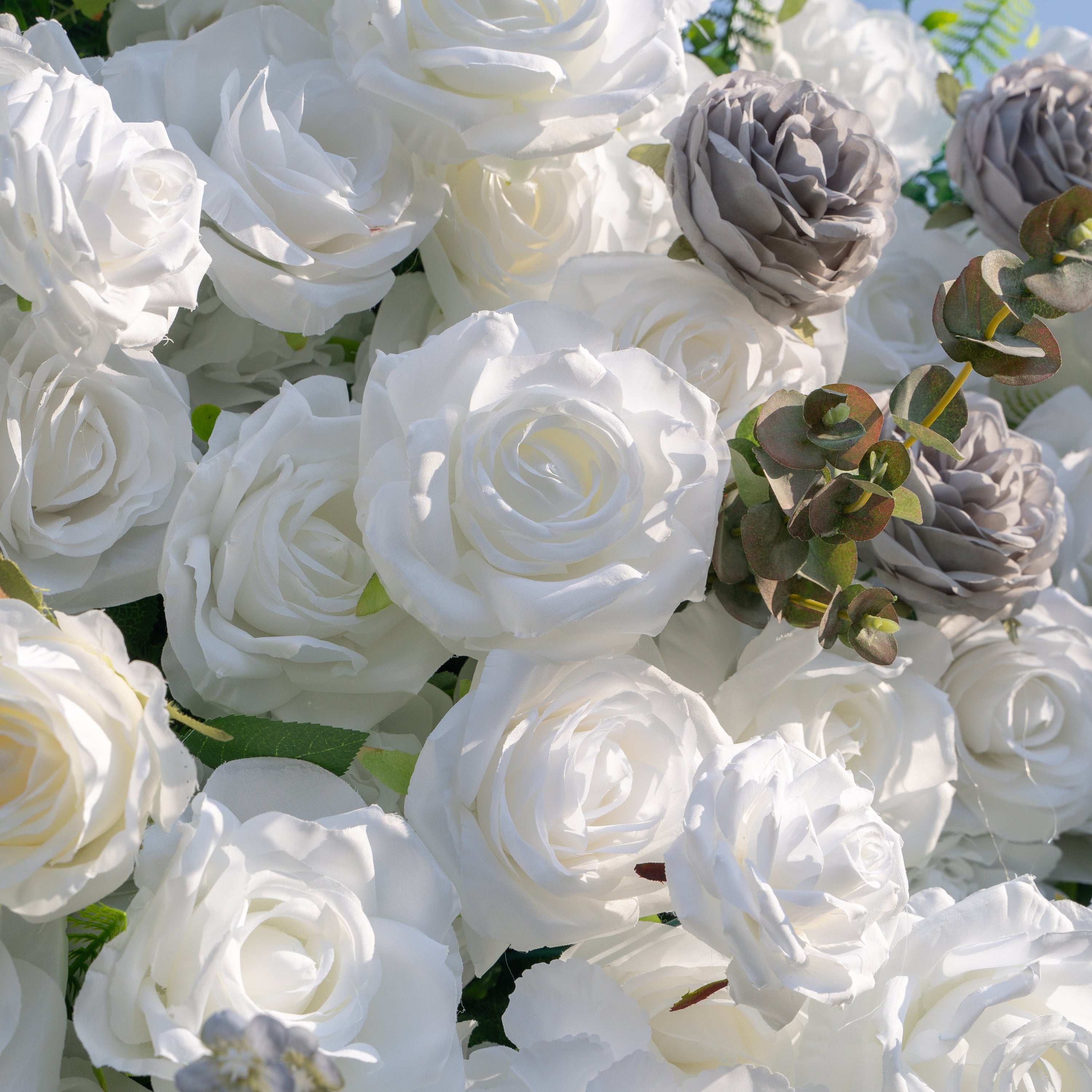 Wolfie:3D Fabric Artificial rolling up curtain flower wall