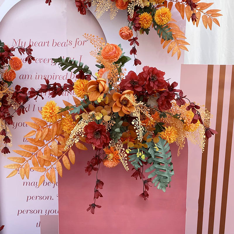 C001:2023 New Flower Centerpiece Bouquet Table Decoration Flower Set Rose Morning