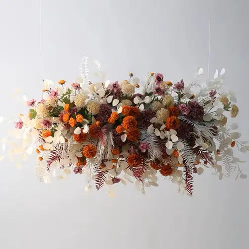 H003:Artificial Flower Hanging Floral Ceiling Decoration Wedding Ceiling R945 Rose Morning