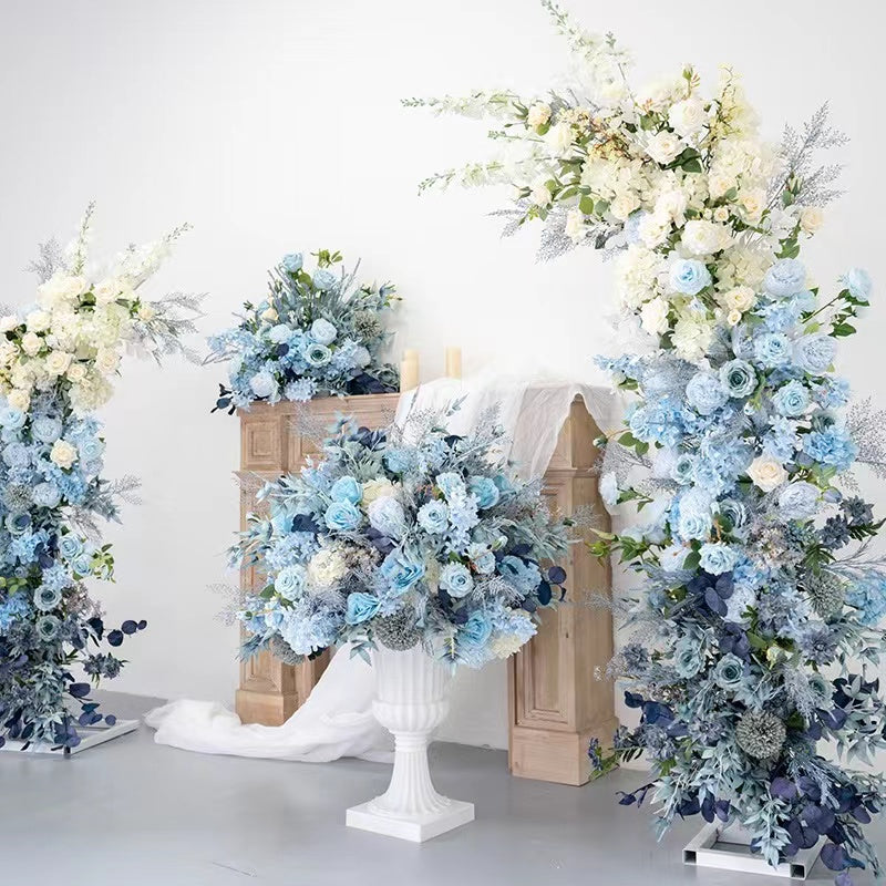 F003:2023 New Wedding Party Background Floral Arch Decoration Including Frame Rose Morning