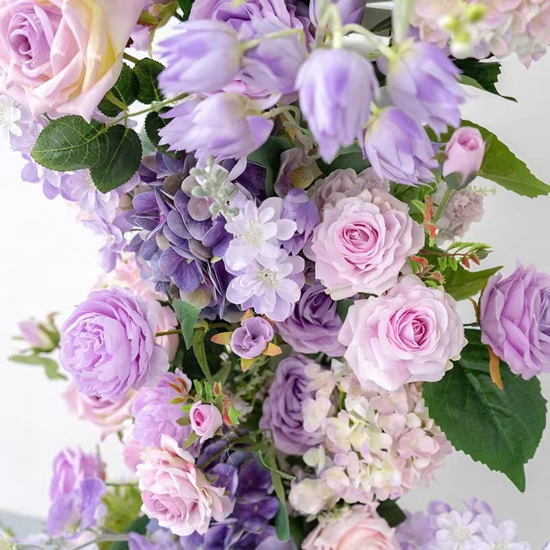 F006:2023 New Wedding Party Background Floral Arch Decoration Including Frame Rose Morning